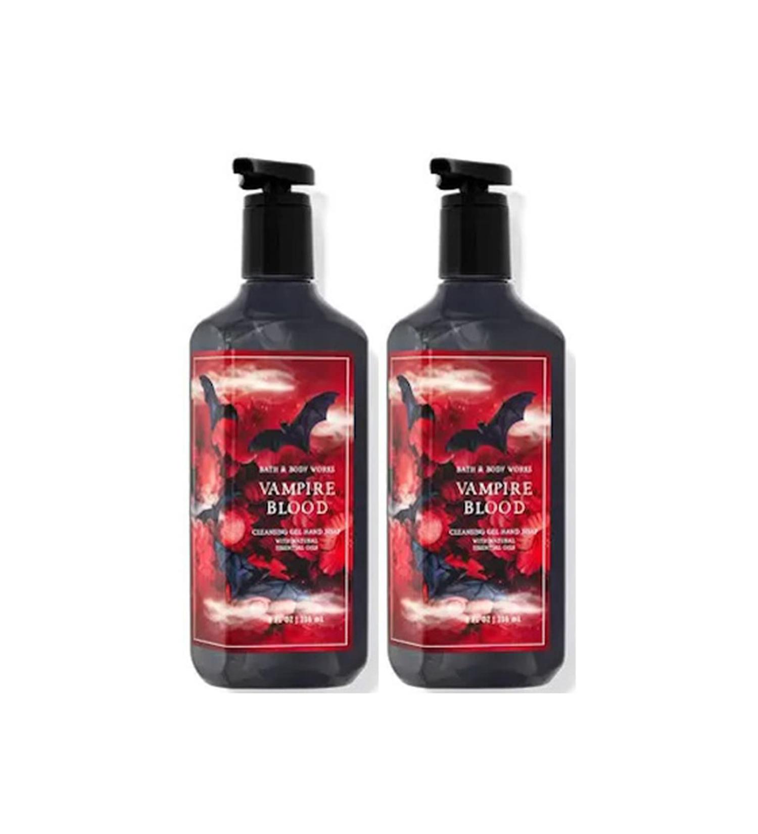 Bath & Body Works Vampire Blood Cleansing Gel Hand Soap 2 Pack 8 oz. (Vampire Blood)