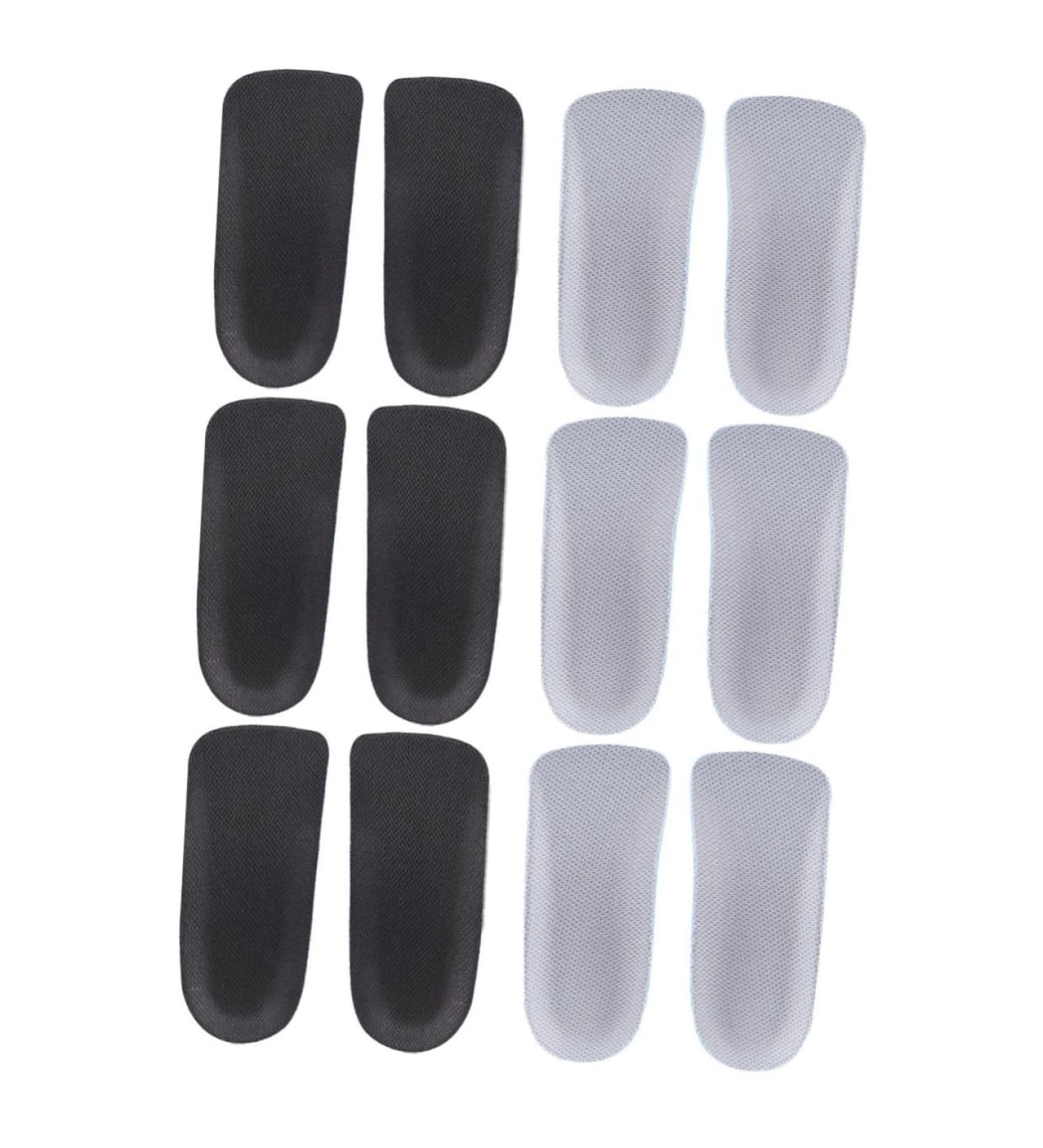 6 Pairs Heel Cushion Pads for Height Increase - Comfortable Insole Protector & Support Socks - Buy Online on GoSupps.com