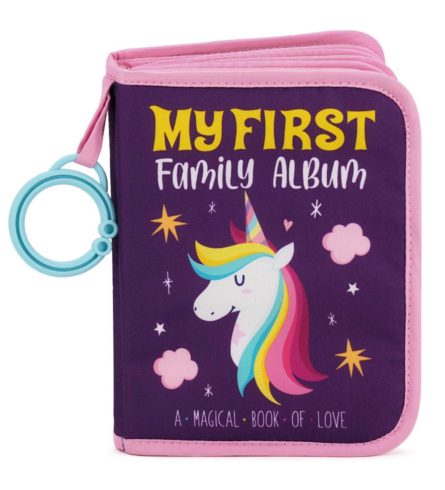 Urban Kiddy My First Family Album | Soft Photo Cloth Book Gift Set for Newborns & Toddlers (Unicorn) - Buy Online on GoSupps.com