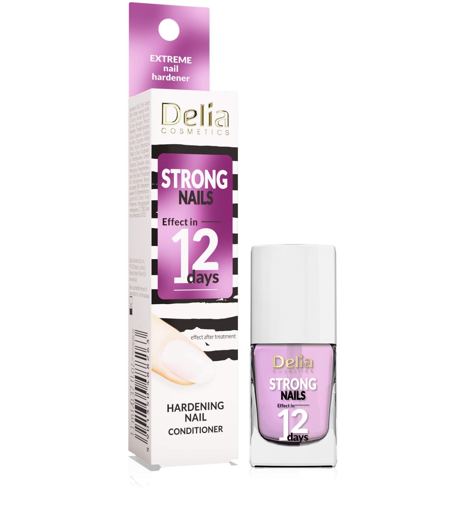 Delia Cosmetics - Nail Conditioner - Extreme Hardener - Nourishing Hardening Strenghtening - Smooth & Shiny Nails - Express 12 Days Result - 11ml Strong Nails - Buy Online on GoSupps.com