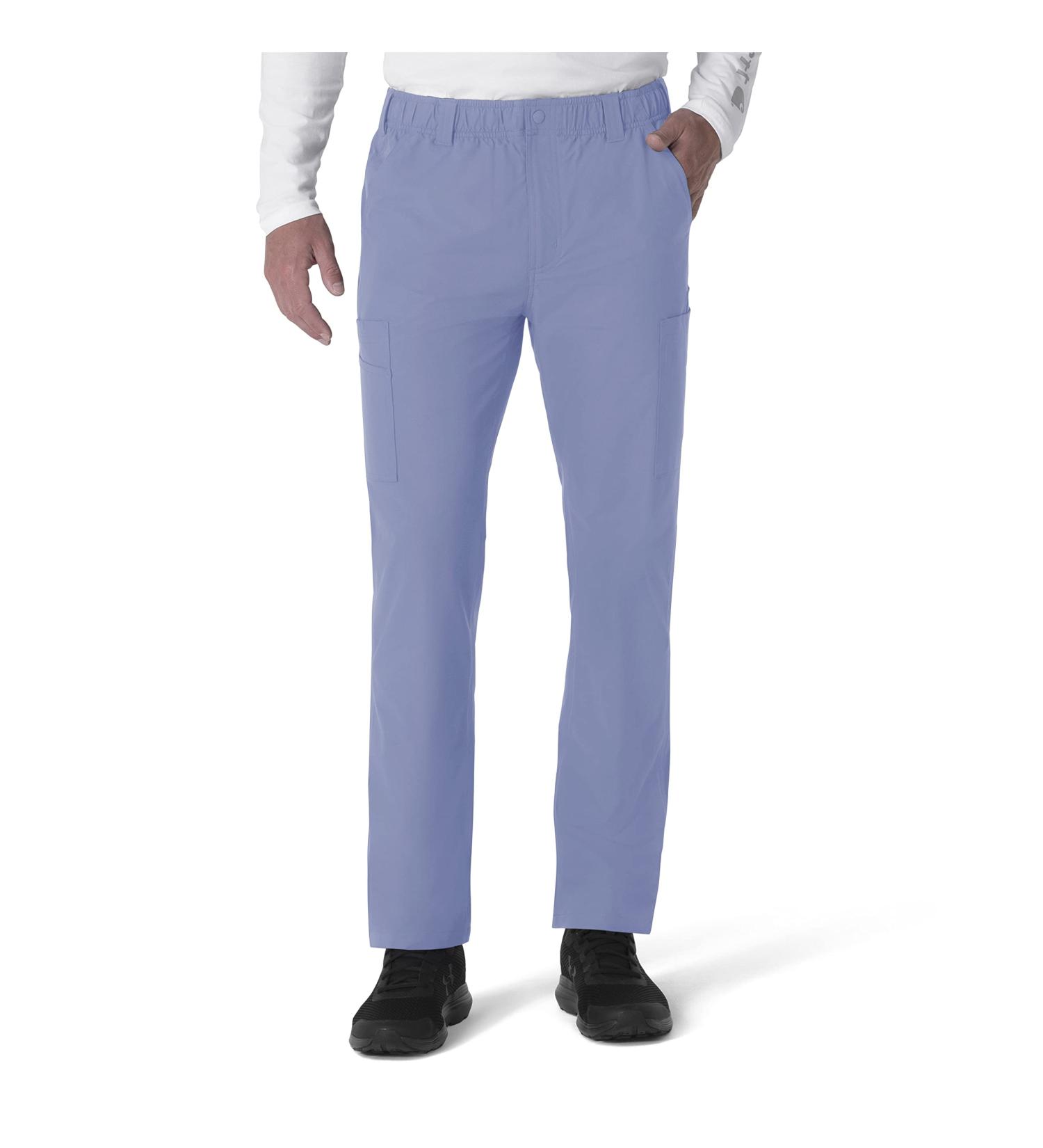 Carhartt Force Essentials Men's Straight Leg Cargo Pant Scrubs - X-Large Tall, Ceil Blue - Buy Online on GoSupps.com
