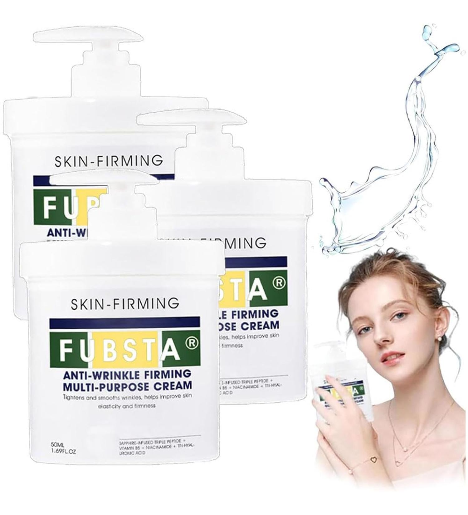 Kwiphiny Fubsta Advanced Firming & WrinkleReducing Cream Fubsta Skin Firming Rejuvenating Serum Skin Firming Cream For Body AntiWrinkle Firming Cream For All Skin Types 3PCS - Buy Online on GoSupps.com