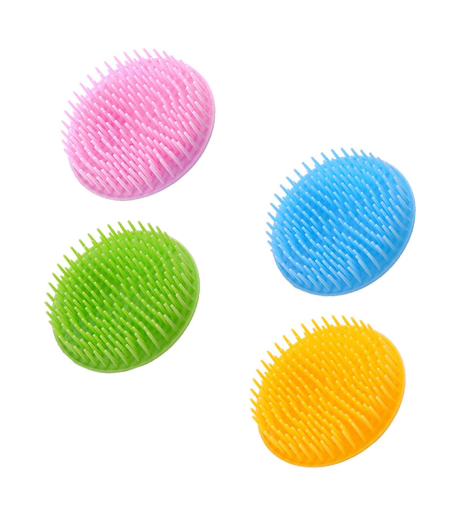 Beavorty 4-Piece Ergonomic Shower Scalp Brush Set | Hair Massage Comb for Shampooing & Cleaning - Buy Online on GoSupps.com