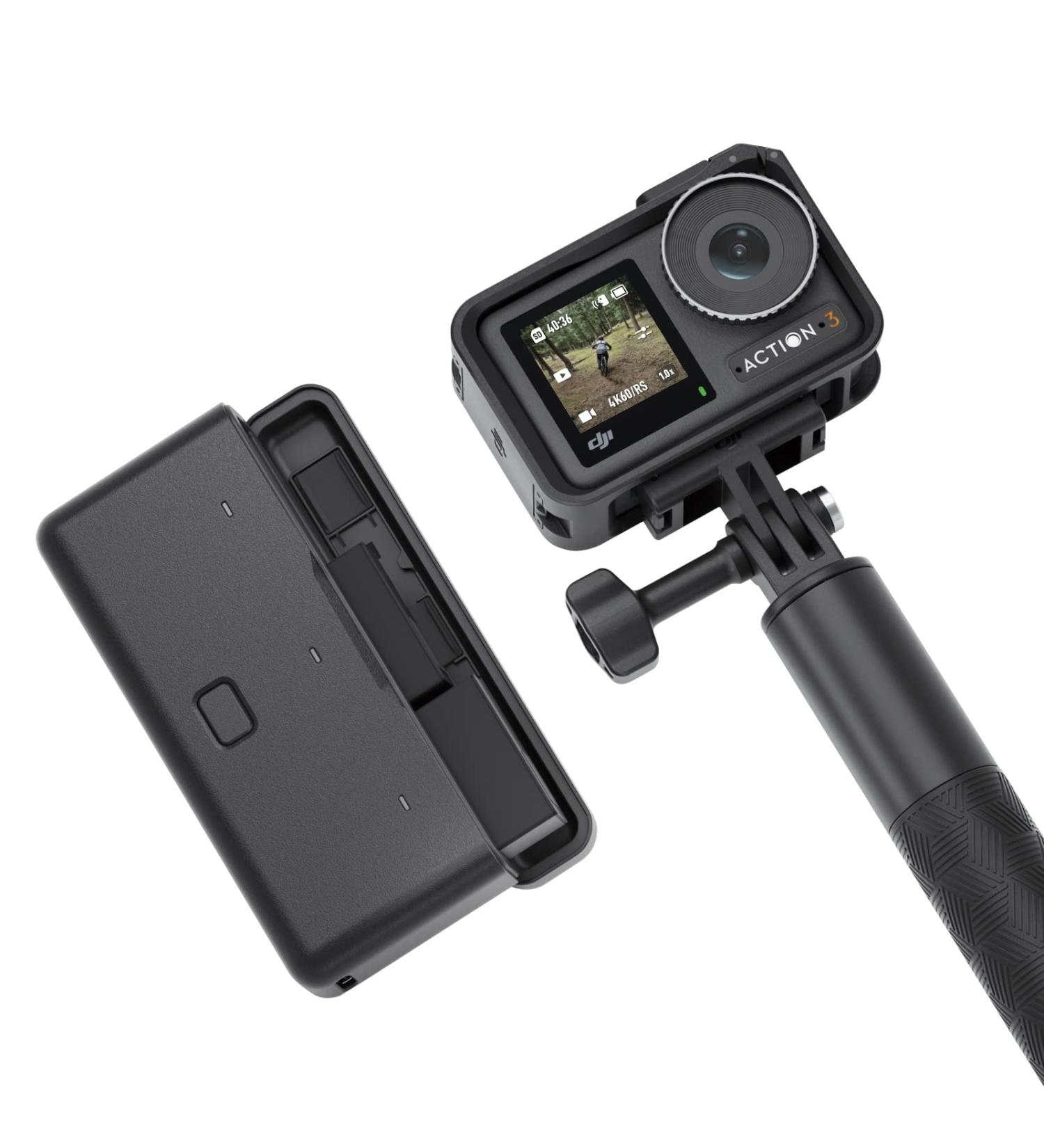 DJI Osmo Action 3 Adventure Combo | 4K HDR Waterproof Camera with HorizonSteady, Extension Rod | Vlogging for YouTube - Buy Online on GoSupps.com