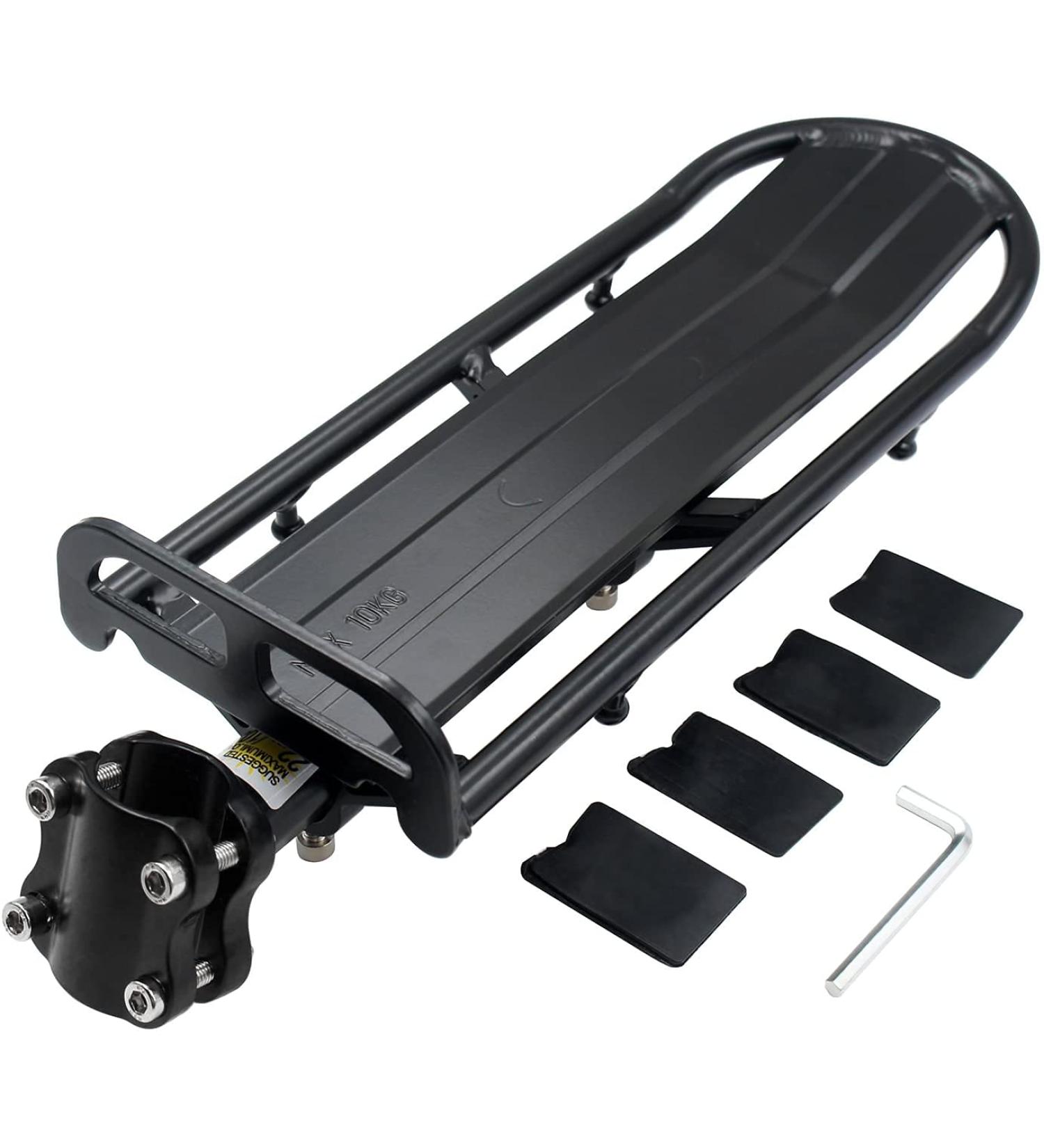 Retractable Aluminum Alloy Bike Rear Rack | Max 22lb Capacity - Buy Online on GoSupps.com