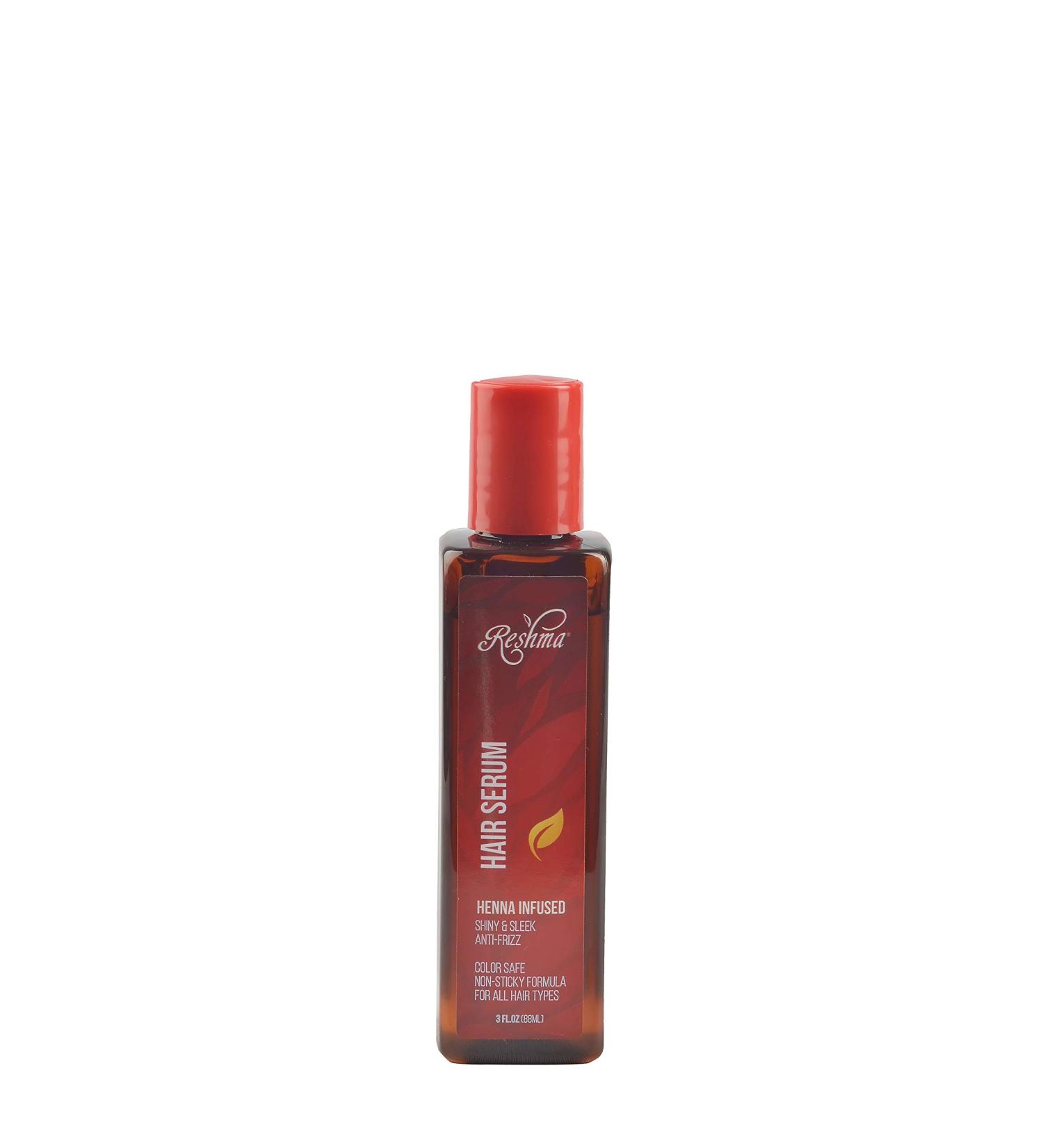 Reshma Beauty Henna Infused Hair Serum - Anti-Frizz & Heat Protectant for All Hair Types | Conditioning & Repairing Leave-In Serum (3 fl. oz - Pack of 1 & 0.5 fl. oz - Pack of 6 - Buy Online on GoSupps.com