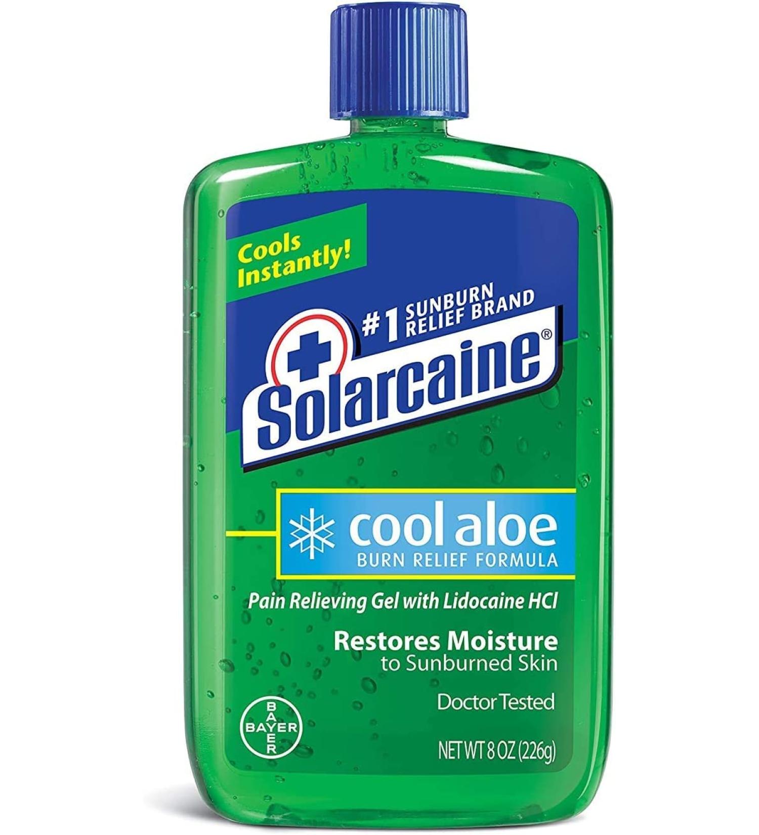 Solarcaine Cool Aloe Burn Relief Gel 8 oz (Pack of 5)