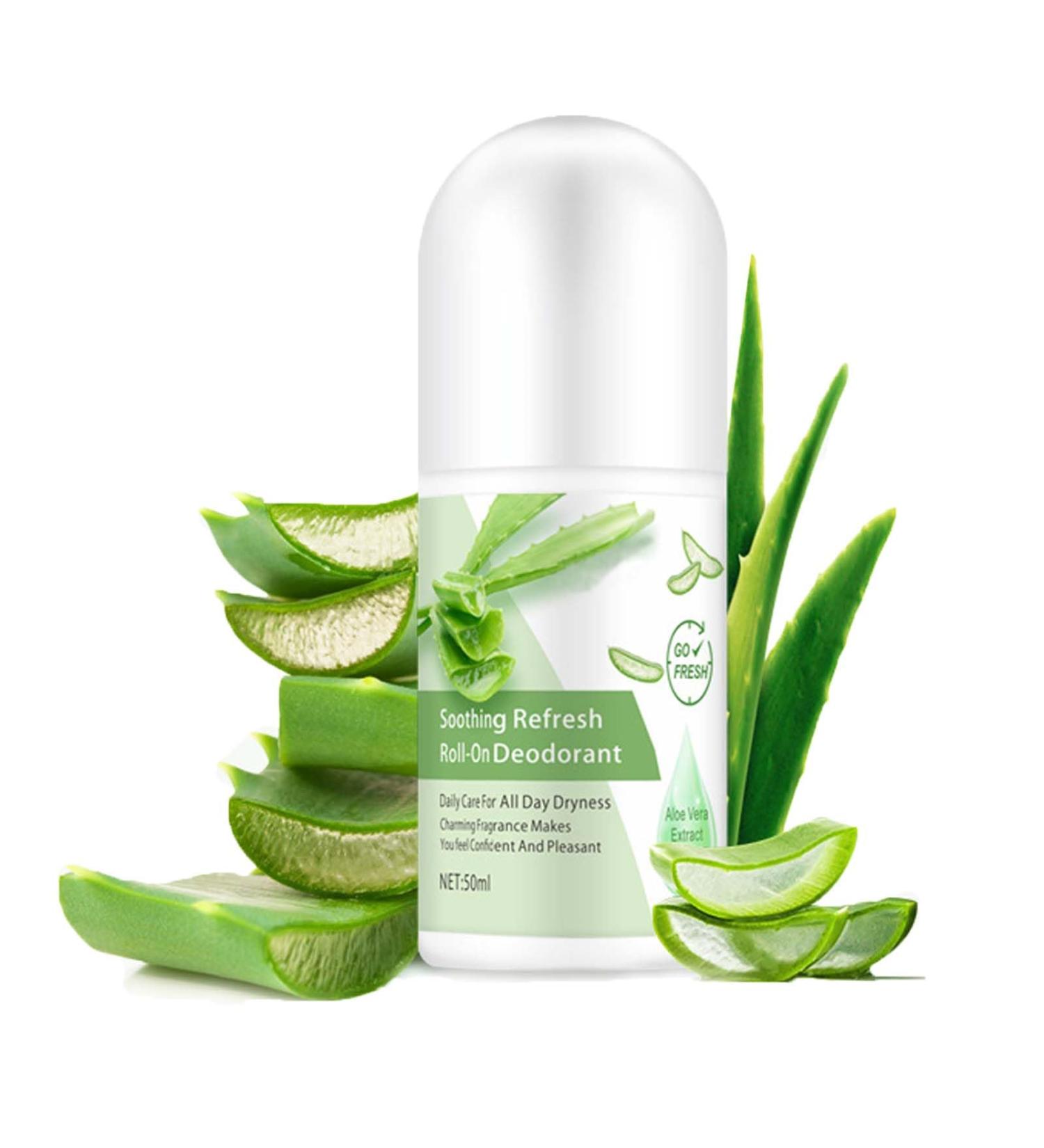Aloe Vera Deodorant & Vitamin E Deodorant Womens Roll-On Aloe Vera Deodorant Stick Effective Protection Refreshing Antiperspirant Dew Beads-Moving Deodorant Body Lotion Deodorant For Women - Buy Online on GoSupps.com
