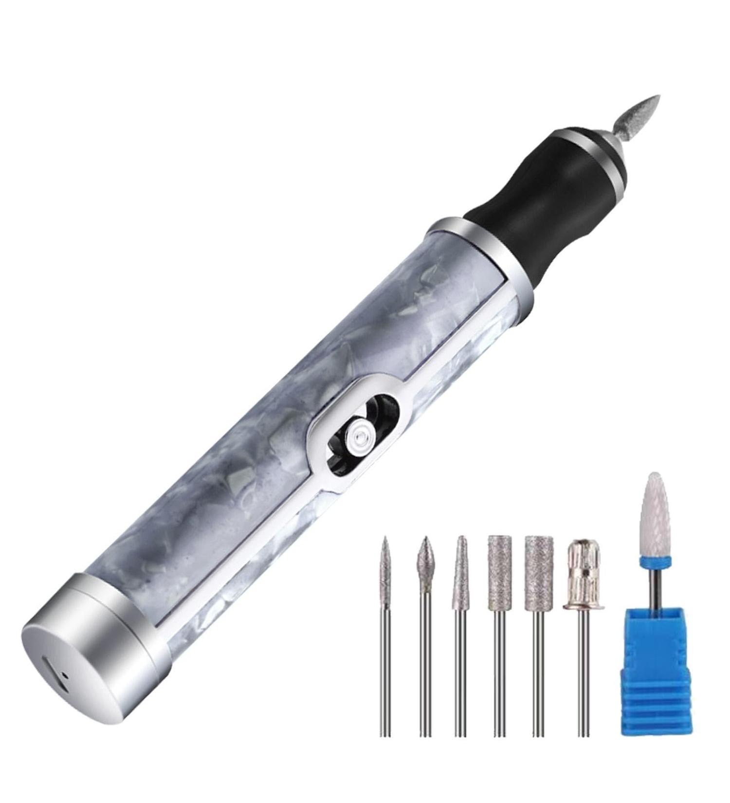 Electric Nail File | Nail Grinder for Human | Nail Grinder Manicure Electric Nail Drill | Toenail Grinder Nail Drill for Grinding Nursing Peeling Polishing Acrylic Nail Tools Gray - Buy Online on GoSupps.com