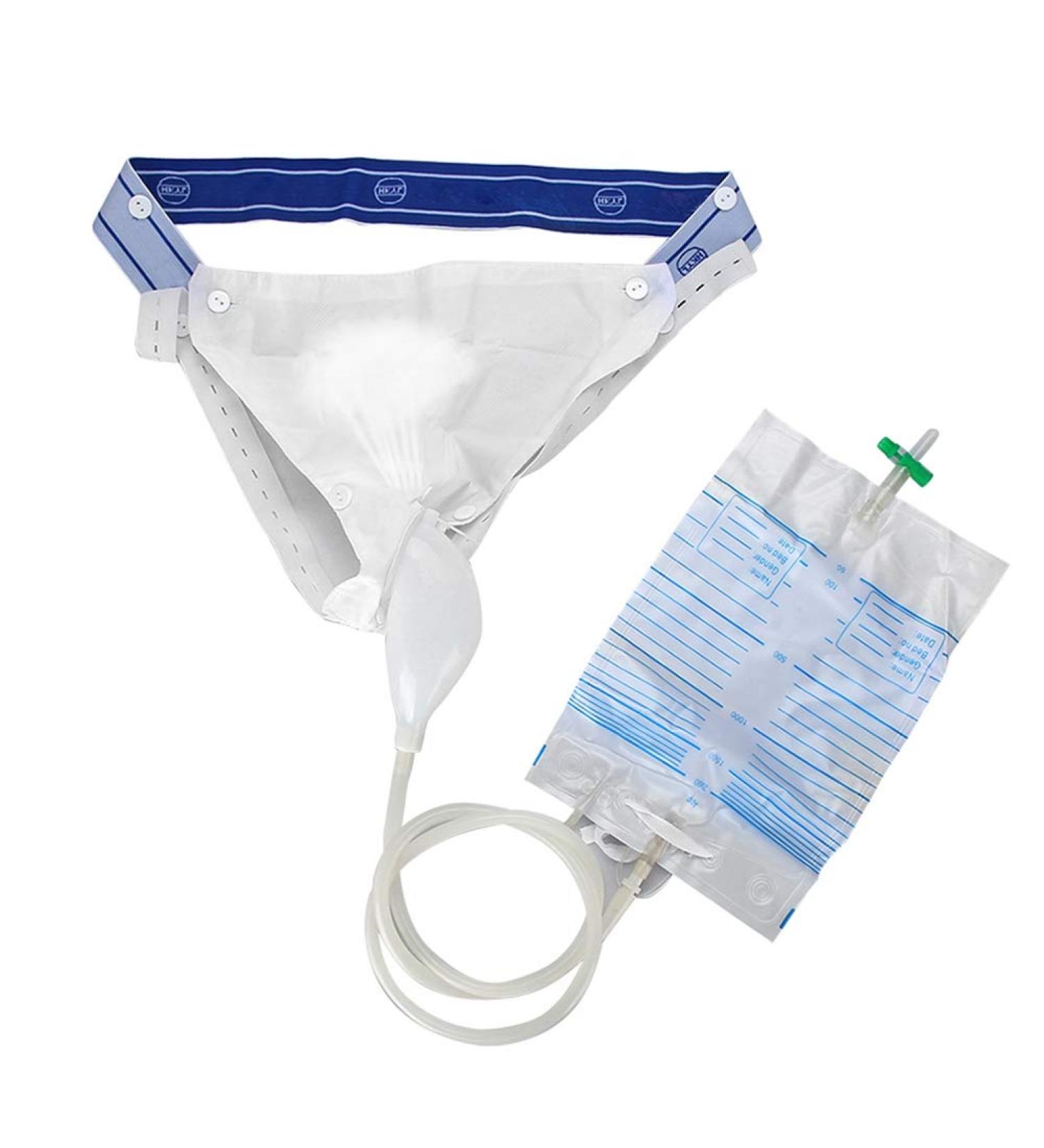 High-Quality Silicone Urine Collectors for Men - Durable Urine Catheter Bag for Pelvic Muscle Support | International Shipping Available - Buy Online on GoSupps.com
