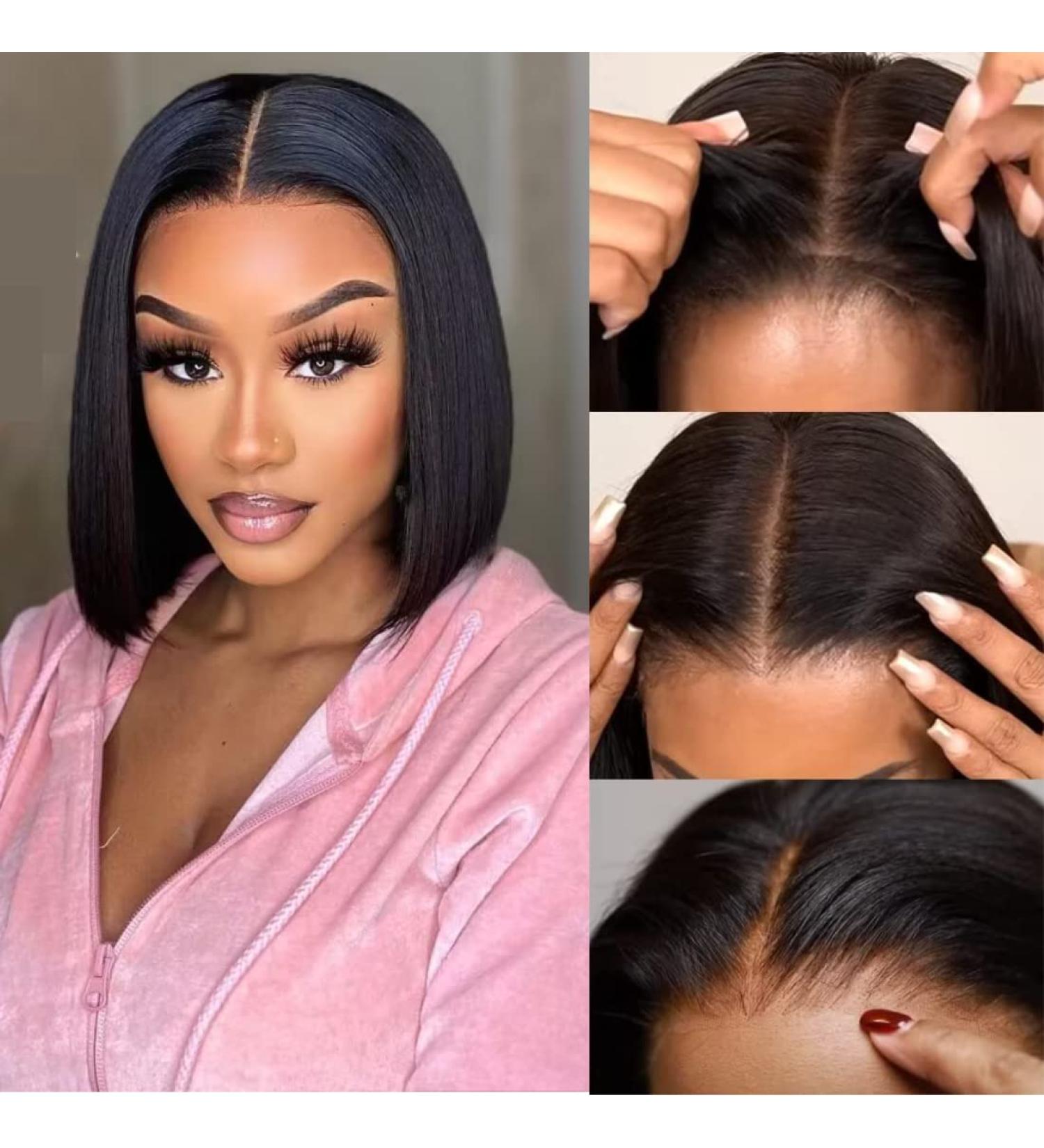 UNICE Pre Plucked Bob Wig 12 Human Hair | HD Lace Closure | Glueless & Ready-to-Wear for Beginners - Buy Online on GoSupps.com