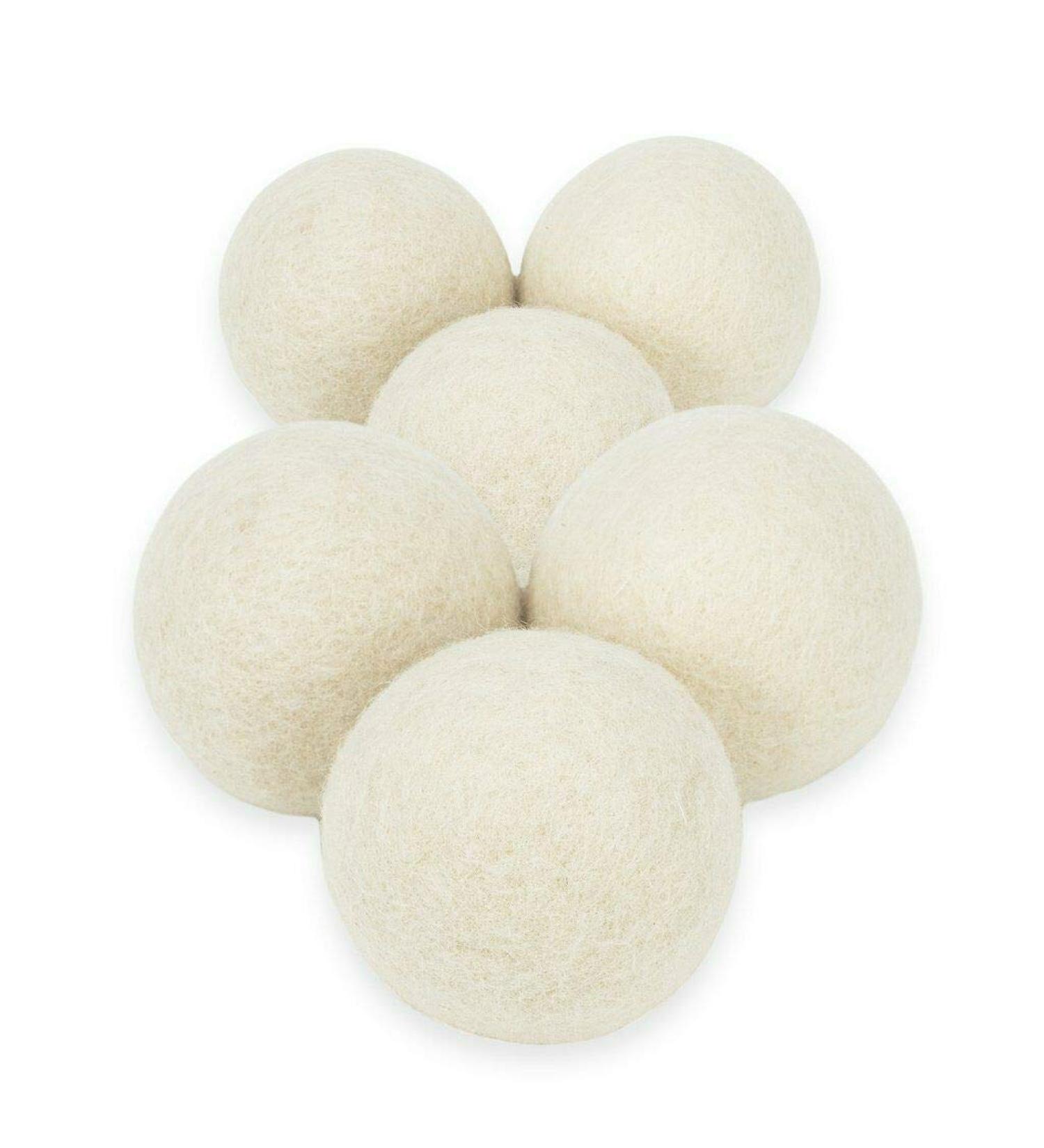Premium Wool Laundry Dryer Balls - Eco-Friendly Fabric Softener Reduces Wrinkles | Mili Felt | Made from 100% New Zealand Wool | Reusable & Extra Large (6 Pack - Buy Online on GoSupps.com