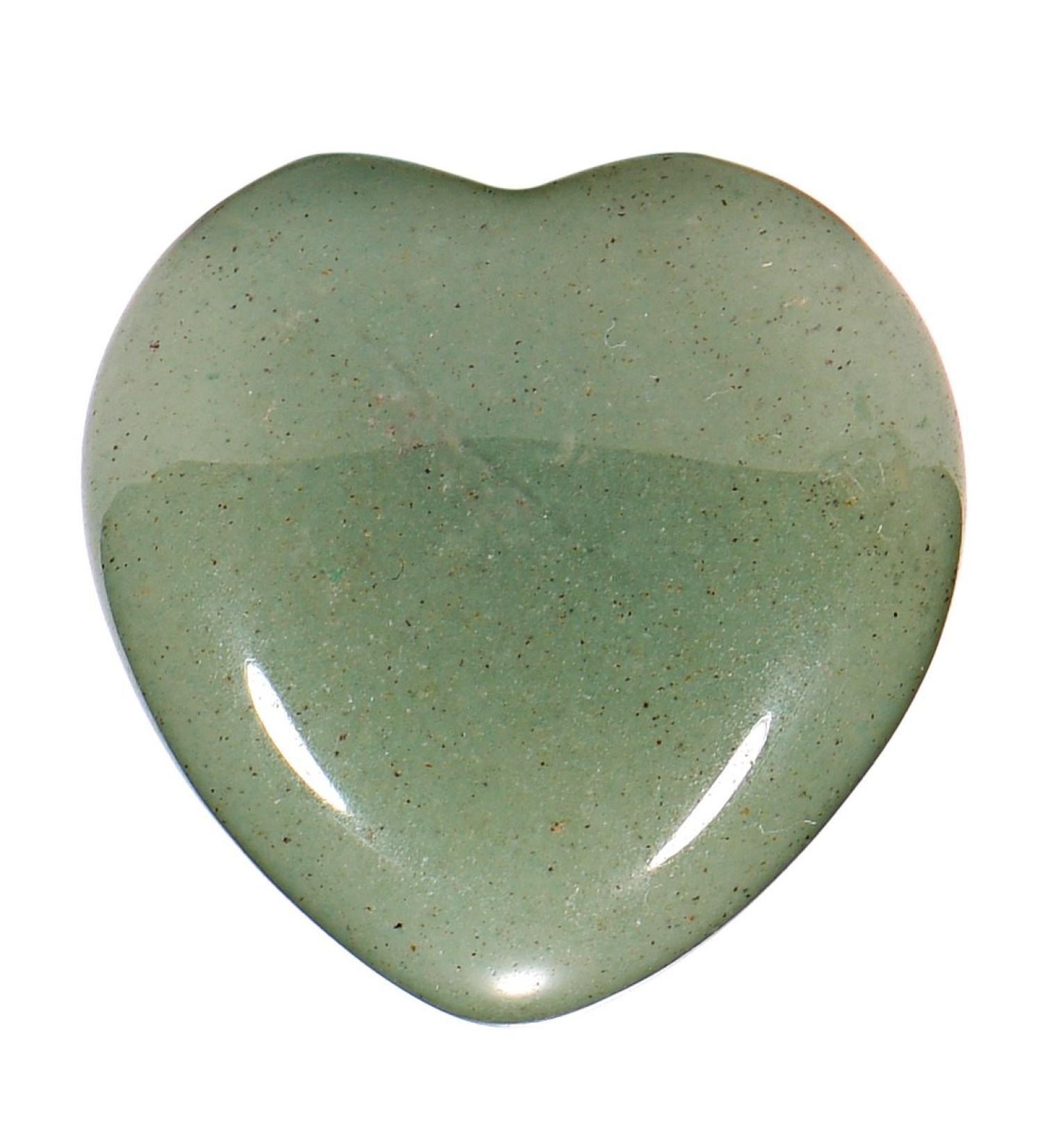 Morella Gemstone Heart Lucky Charm - 3cm Green Aventurine Stone Heart in Velvet Bag - Ideal Gift for Love & Luck - International Shipping - Buy Online on GoSupps.com