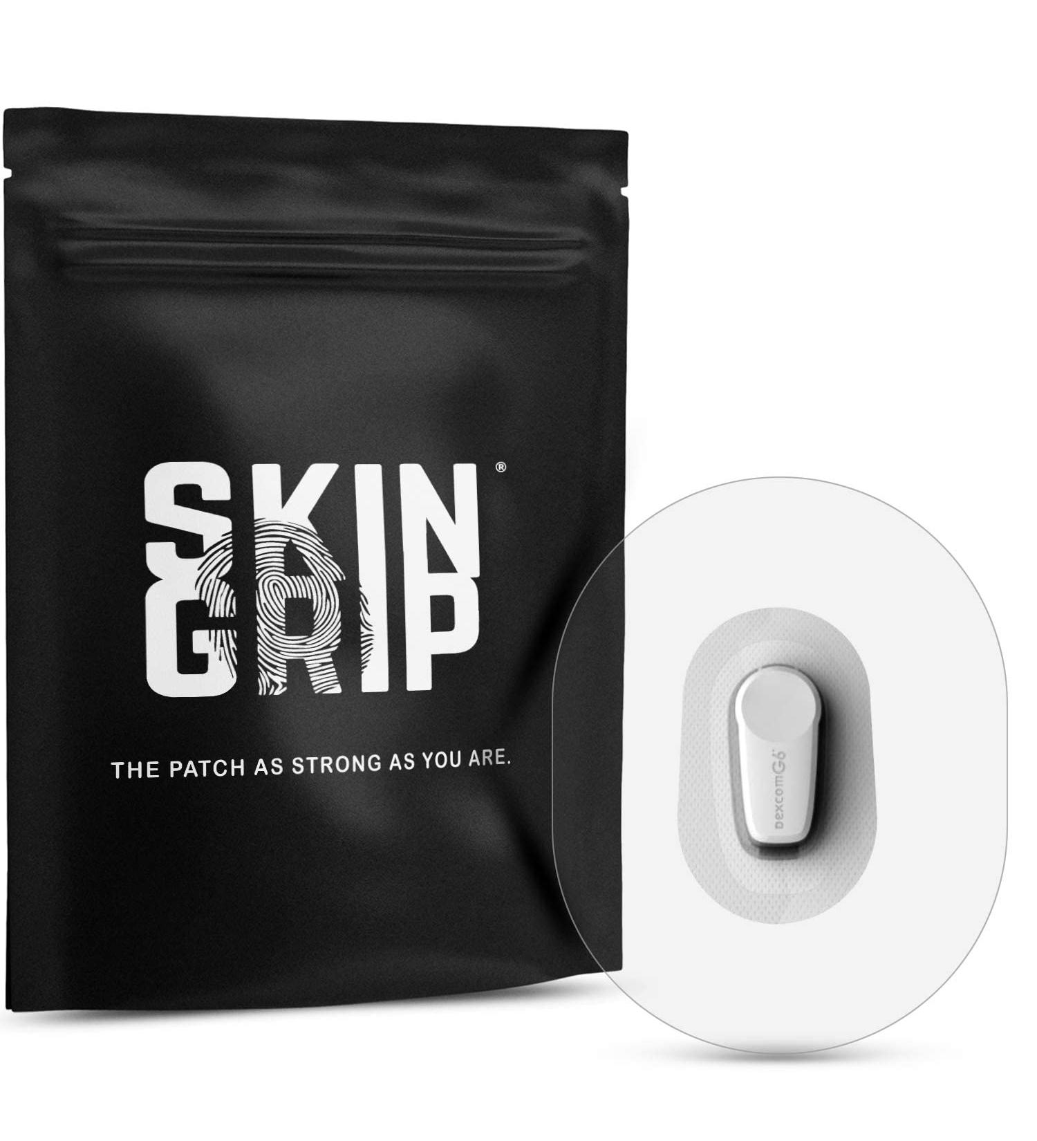 Skin Grip Adhesive Patches for Dexcom G6 CGM (20-Pack) | Waterproof & Sweatproof | 10-14 Days Protection | Pre-Cut Tape for Continuous Glucose Monitor | Clear - Buy Online on GoSupps.com
