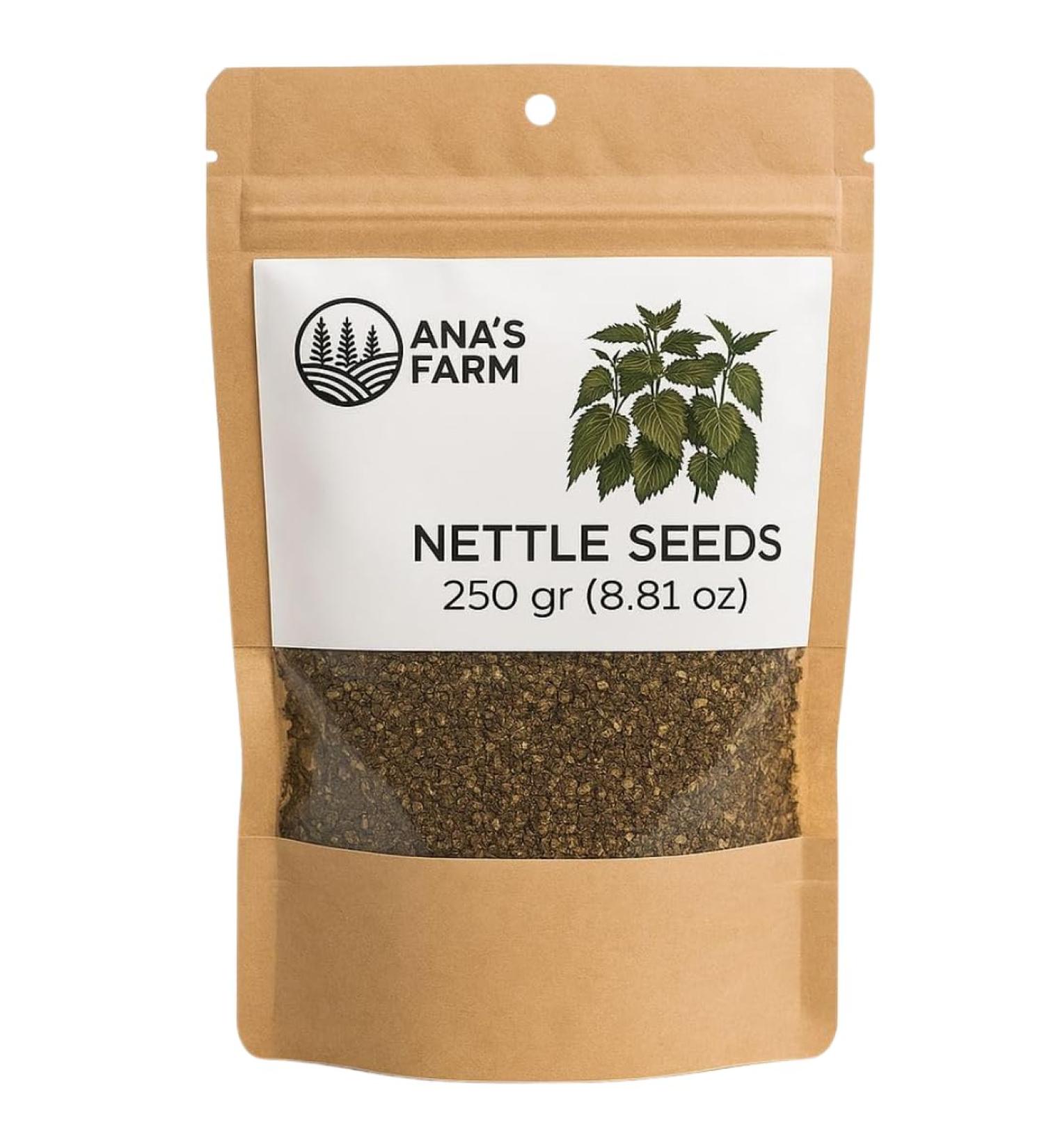 Natural Nettle Seed (Urtica dioica) - 250g Premium Quality - Buy Online on GoSupps.com