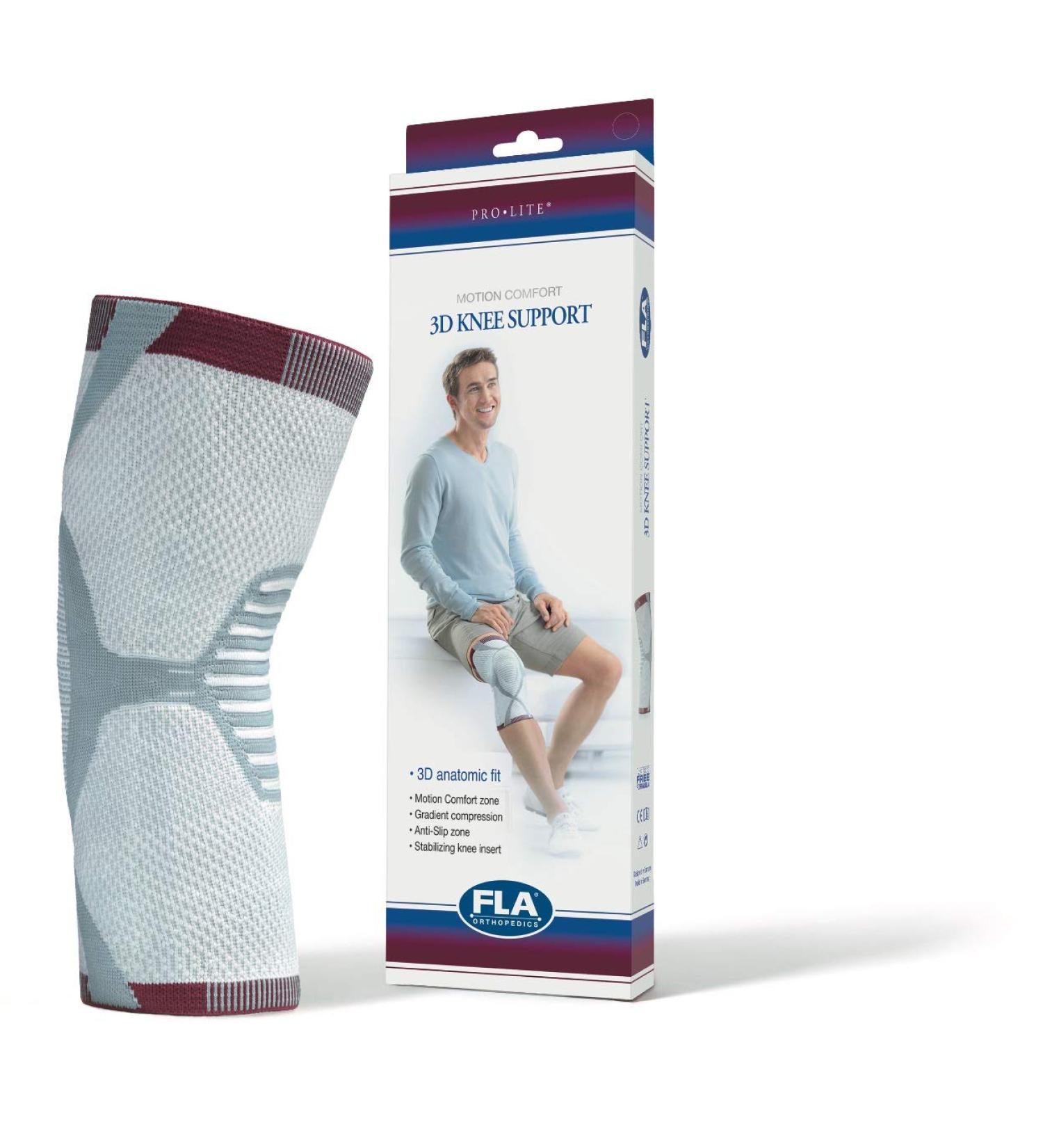 Prolite 3D Knee Support White X-Wide Medium