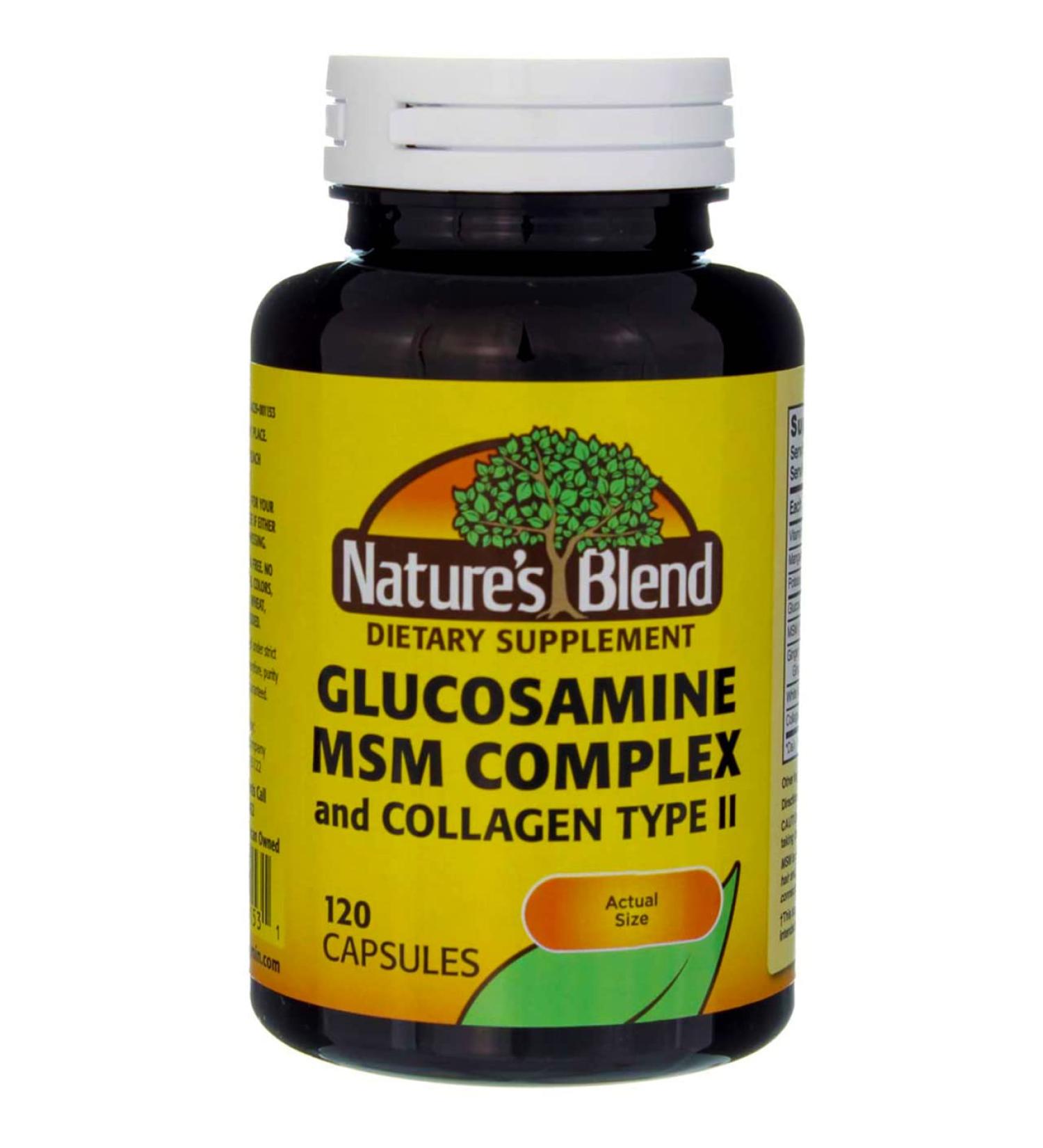 Nature's Blend Glucosamine/MSM Complex Capsules - 120 ct Pack of 6 - Buy Online on GoSupps.com