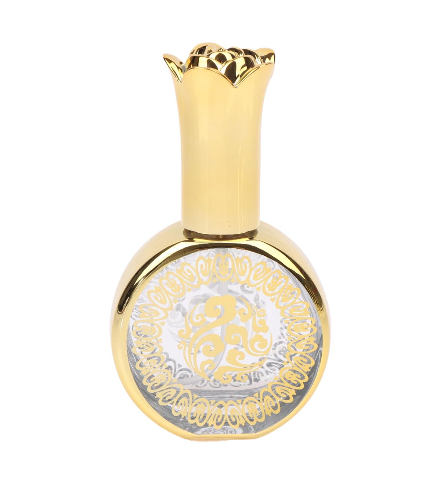Yawdil 20ml Refillable Sample On Container Perfume Essential Gold Bottles Crystal Bottles Oil Glass Gold Electroplated Decorative Travel Empty Mini Carved Liquid Pressed Glass Bottle One Color RY0691 - Buy Online on GoSupps.com