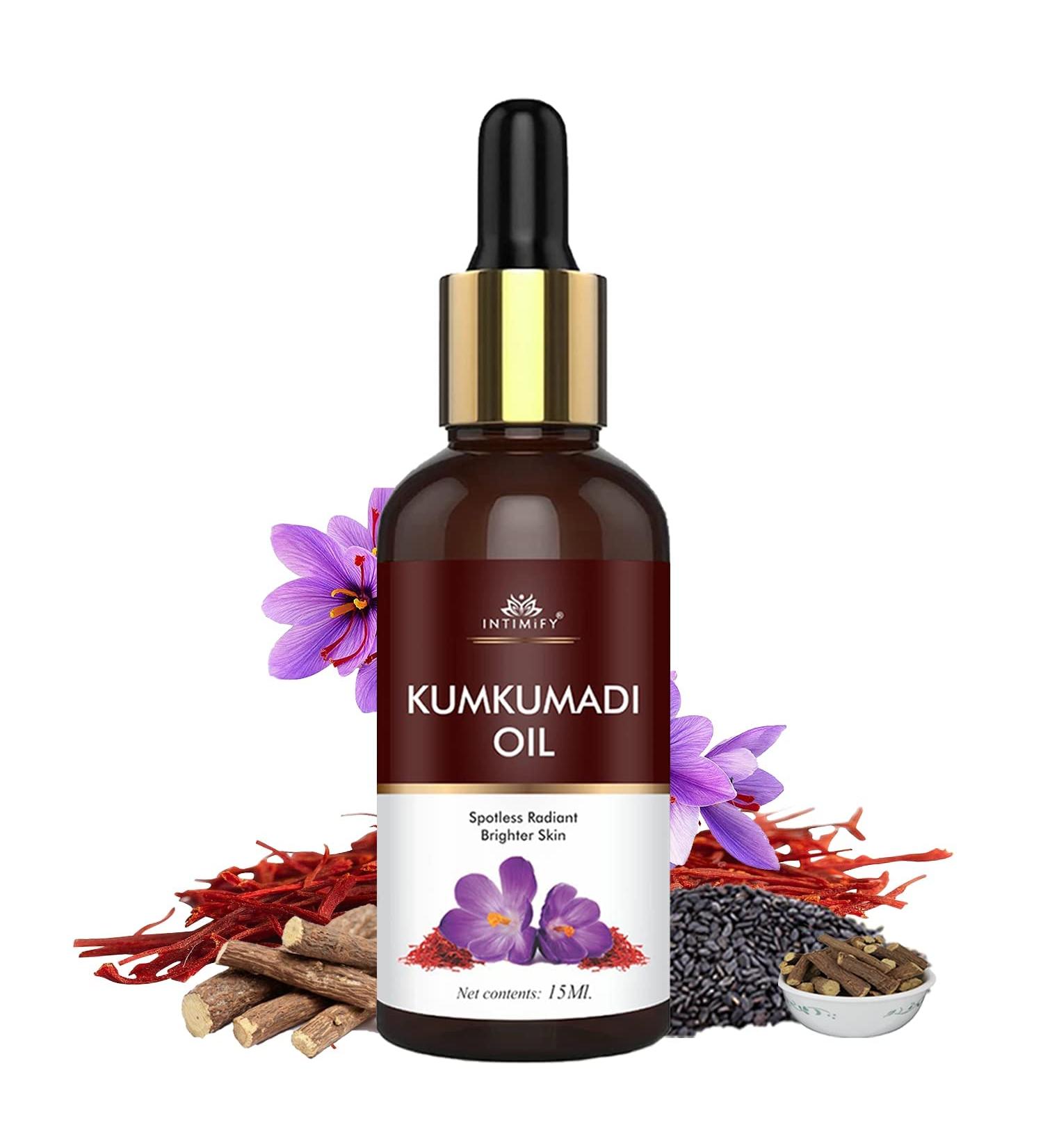 Kum.kumadi Tailam Face Oil for Radiant Skin - Natural Ayurvedic Face Serum with Saffron & Goat Milk - Targeted Dark Spot Remover Anti-Aging Brightening Glow Oil for All Skin Types 30ml - Buy Online on GoSupps.com