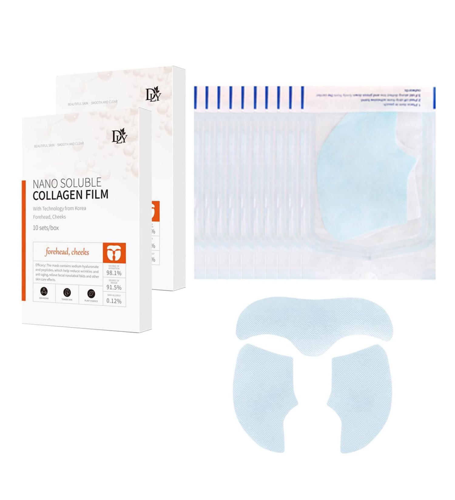 Melting Collagen Film Soluble Collagen Supplement Film Highprime Collagen Film Mask Collagen Hydrating Face Mask to Prevent Fine Lines Protect Skin and Anti-Ageing (2 Boxes) - Buy Online on GoSupps.com