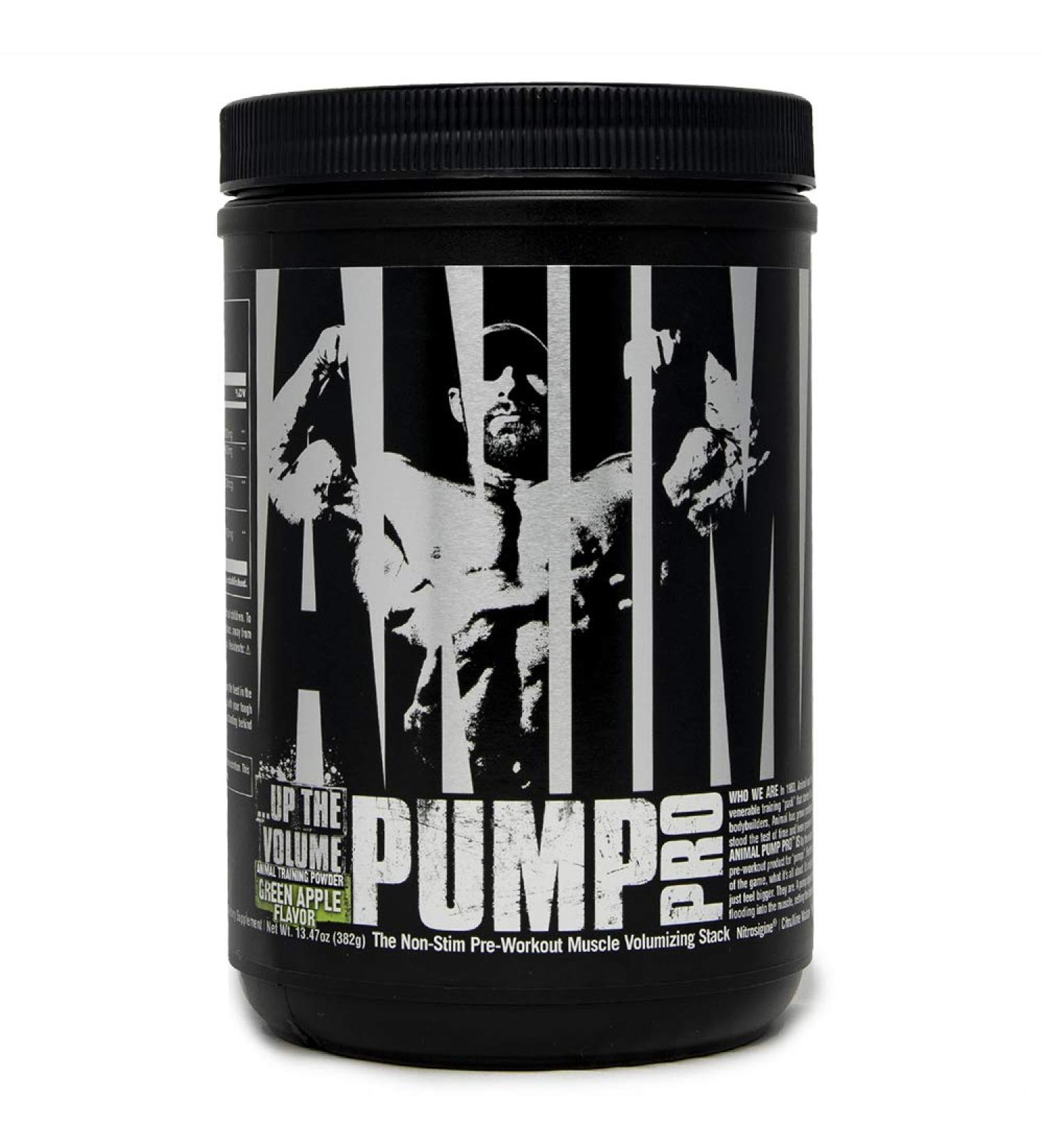 Universal Nutrition Animal Pump Pro Non-Stim Pre-Workout - Green Apple 14.8 oz (420g) - Buy Online on GoSupps.com