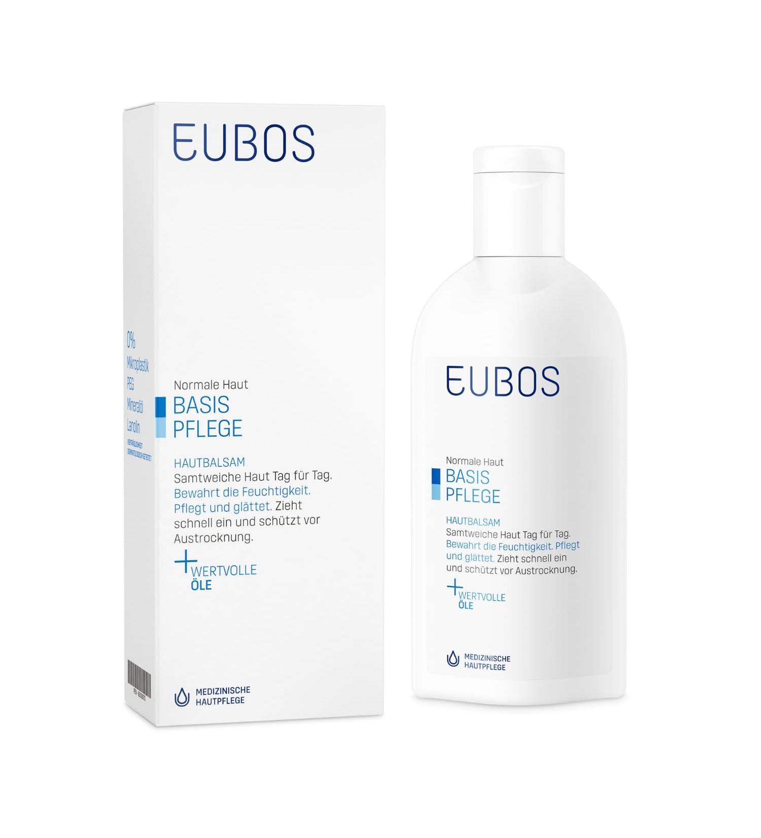Eubos Skin Balm | Moisture-Giving Body Lotion 200ml | Dermatologically Tested for Normal Skin | Best International Shipping - Buy Online on GoSupps.com