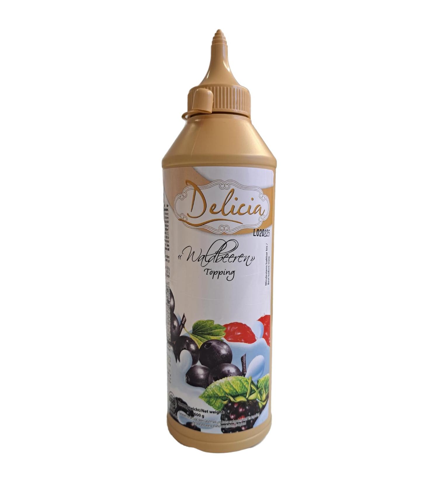 Delicia Waldberere Dessert Sauce - 600g Seductive Topping for Versatile Culinary Creations - Buy Online on GoSupps.com
