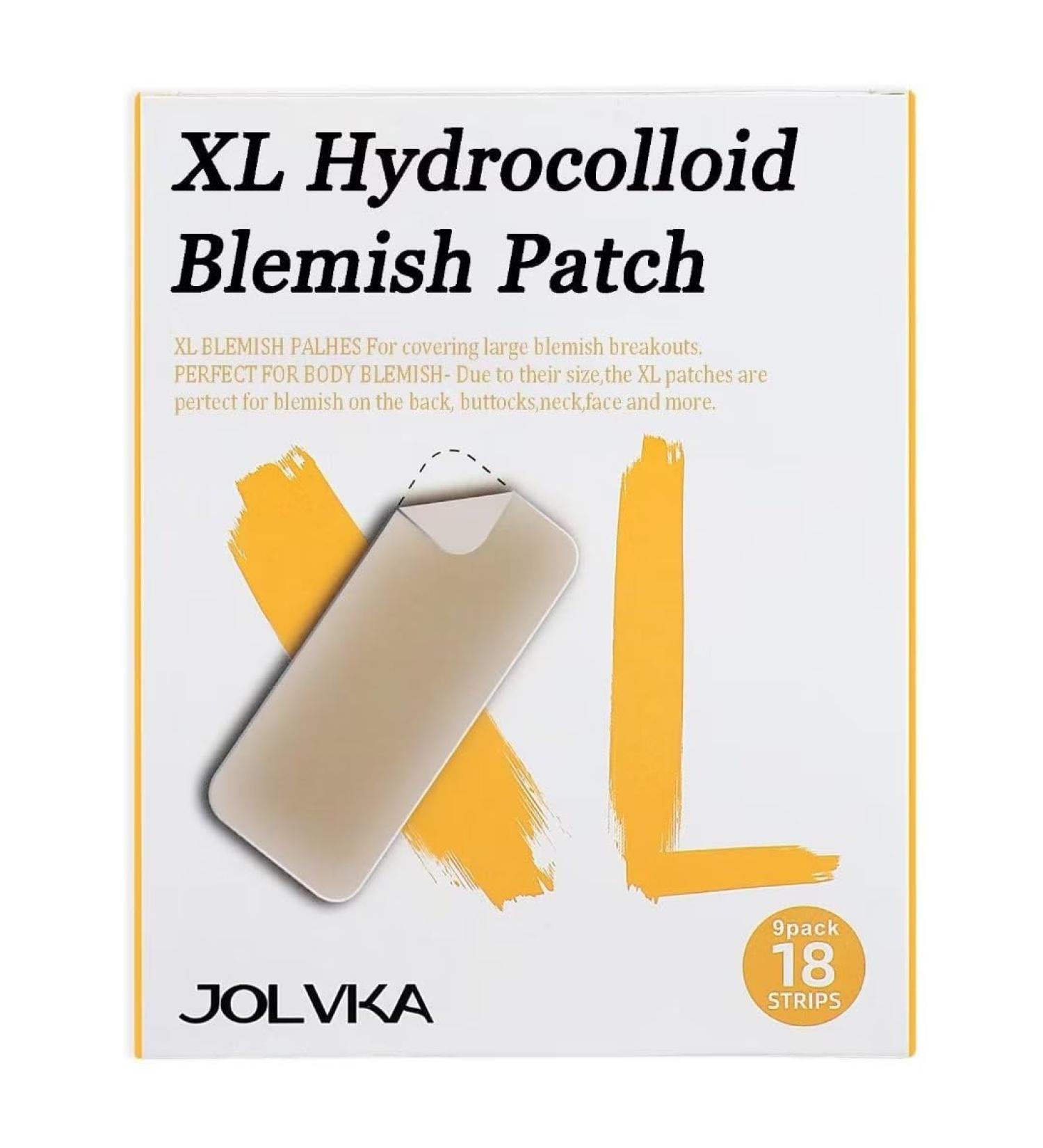 JOLVKA XL Pimple Patch 18 Strips - Hydrocolloid Blemish Spot Dots Stickers 18 Count - Buy Online on GoSupps.com