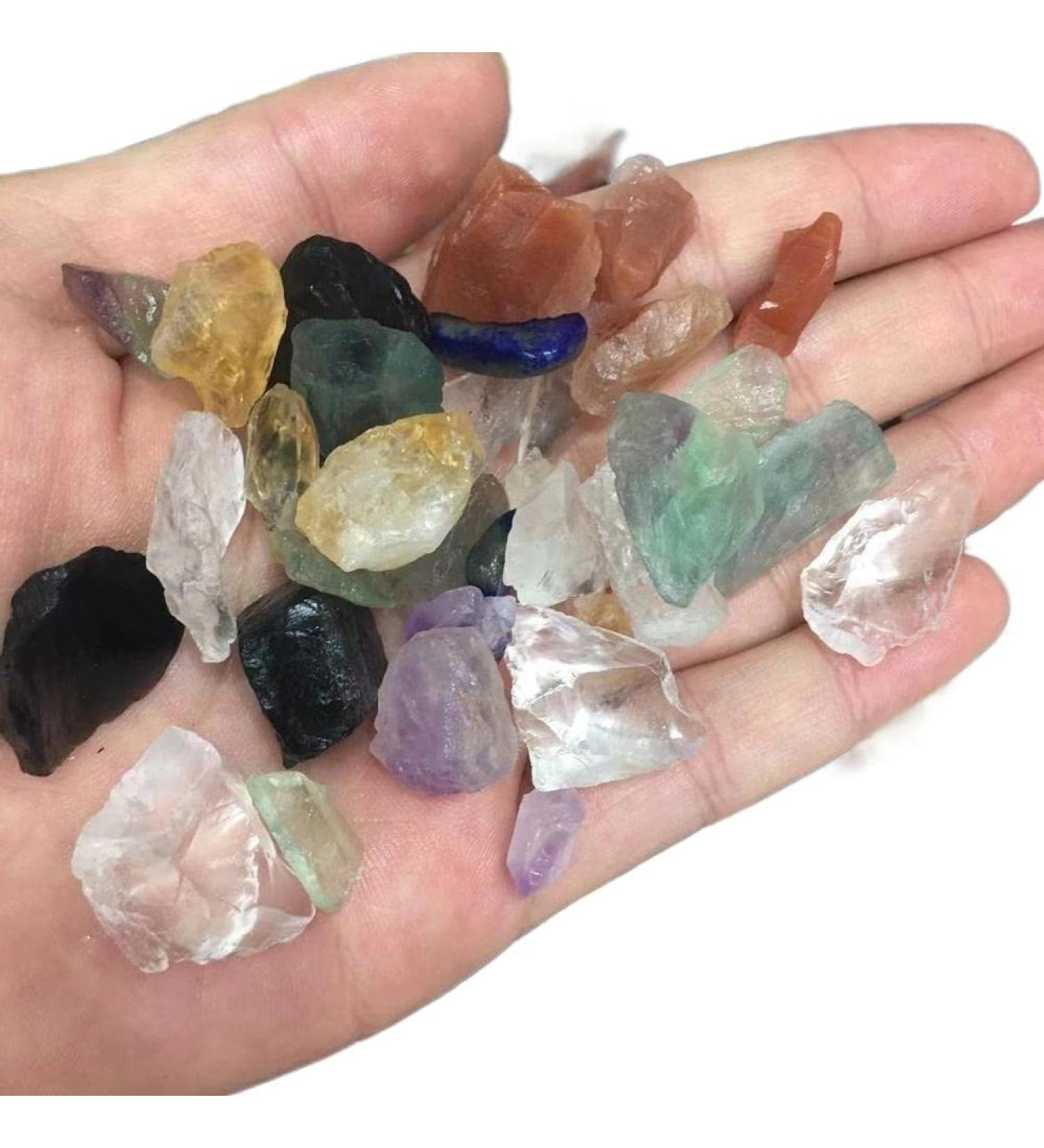 Room Decoration 100g Natural Mixed Raw Quartz Crystal Reiki Rough Gem Stones Ore Minerals Specimen Stones - Buy Online on GoSupps.com