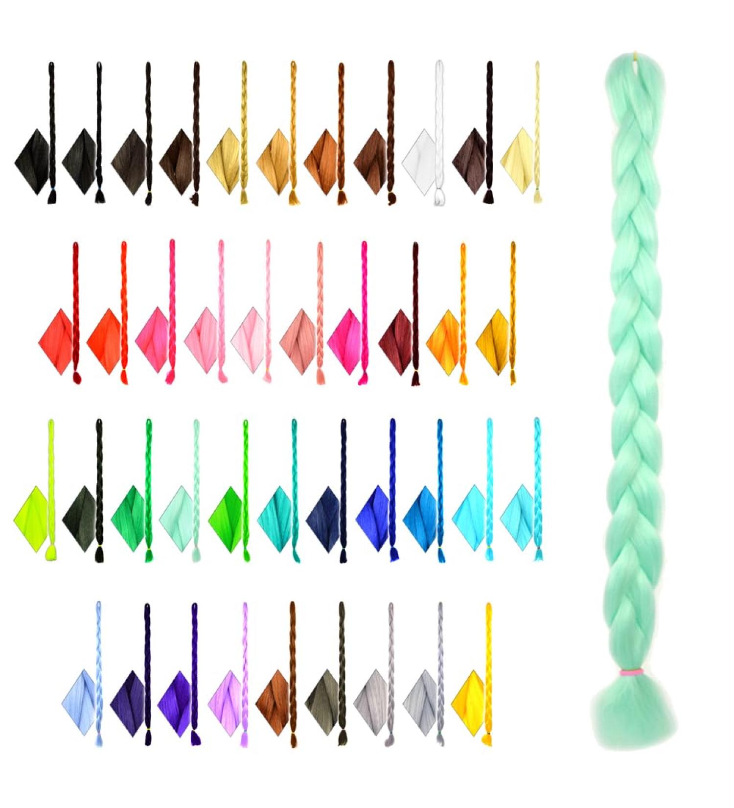 Mybraids Premium 2m Long Braid Hair - Ideal for Rasta Braids Dreads Crochet Box Braids & Cornrows - 25-Away MINT Kunsthaar Extensions - Buy Online on GoSupps.com