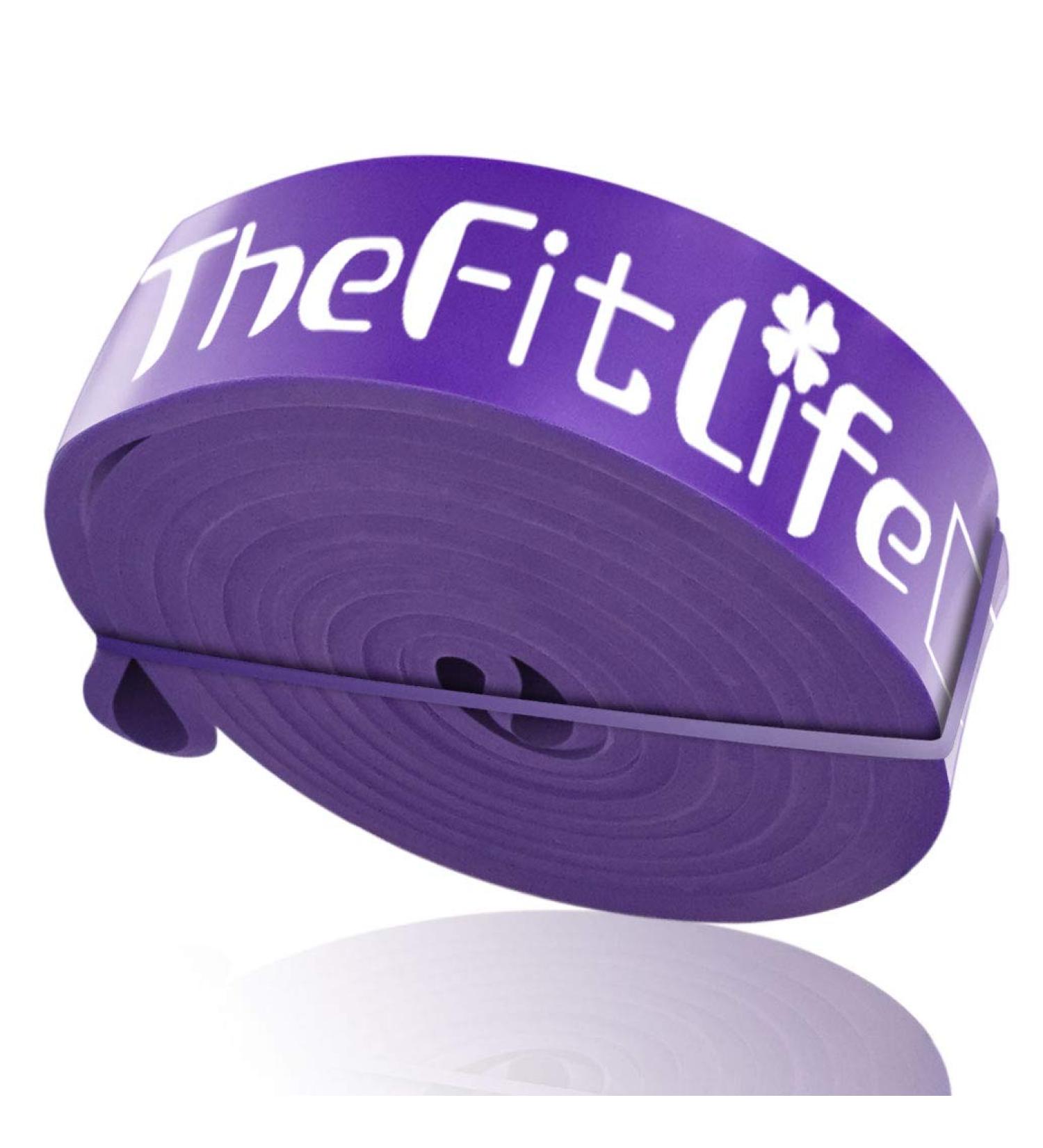 TheFitLife Resistance Pull Up Bands - Long Workout Loop Bands for Powerlifting & Fitness Training - Purple - Buy Online on GoSupps.com