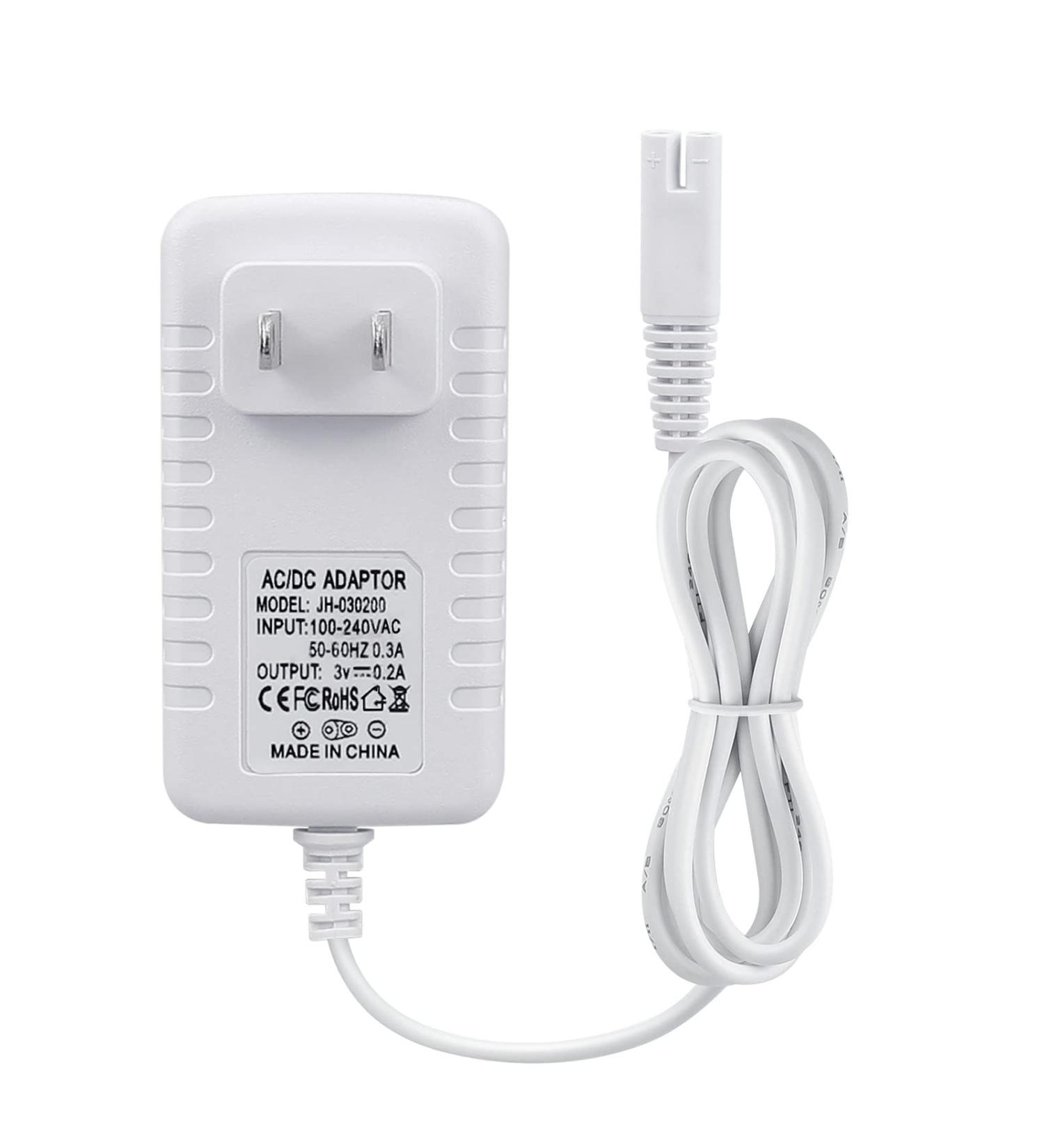 Charger Replacement for Waterpik Water Flosser WP360W WP462 WP450 | 5ft Power Cord in White - Fast International Shipping - Buy Online on GoSupps.com