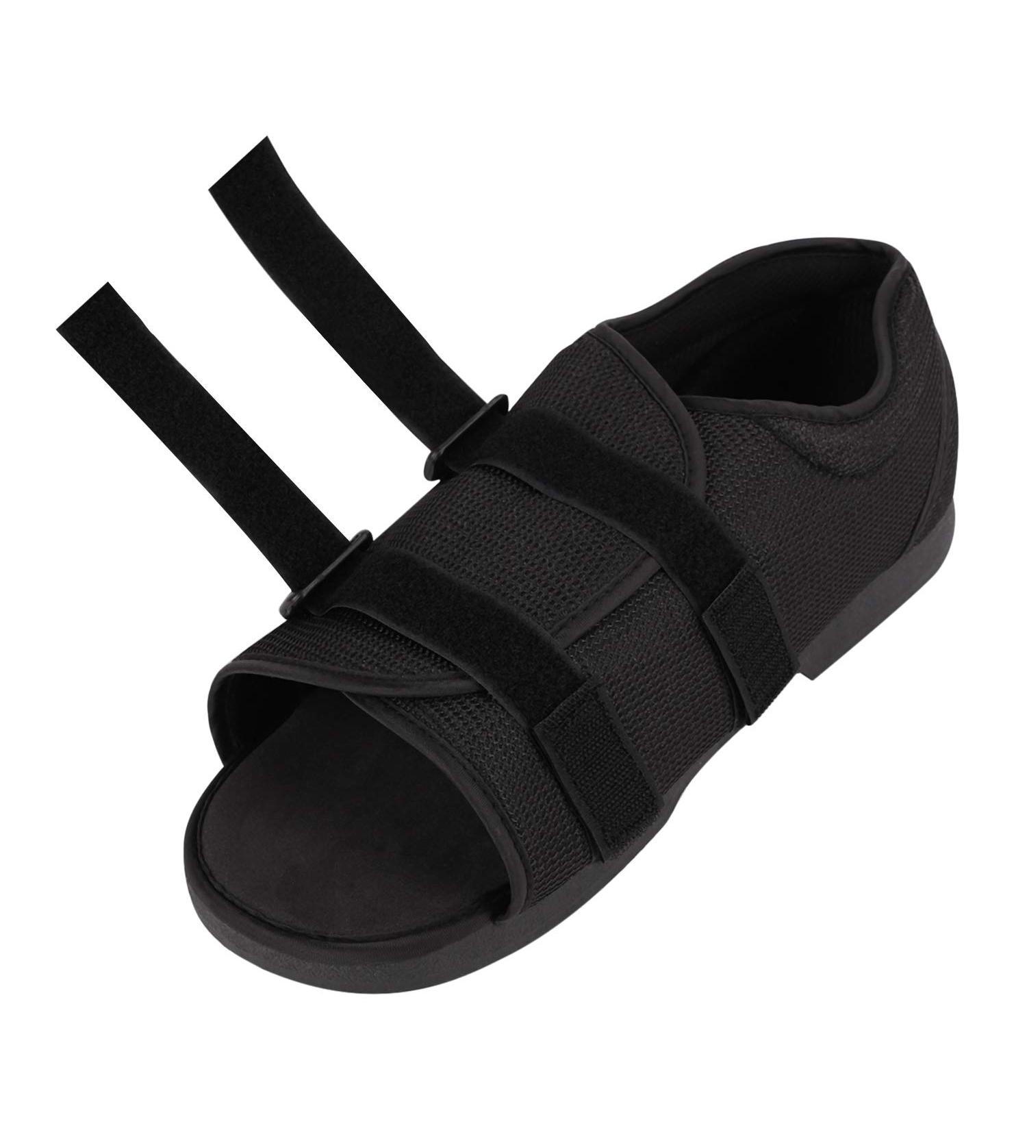 Postoperative Plaster Shoe for Broken Foot - Adjustable Ankle Strap Open Toe Shock Absorption & Rehabilitation Support - Buy Online on GoSupps.com