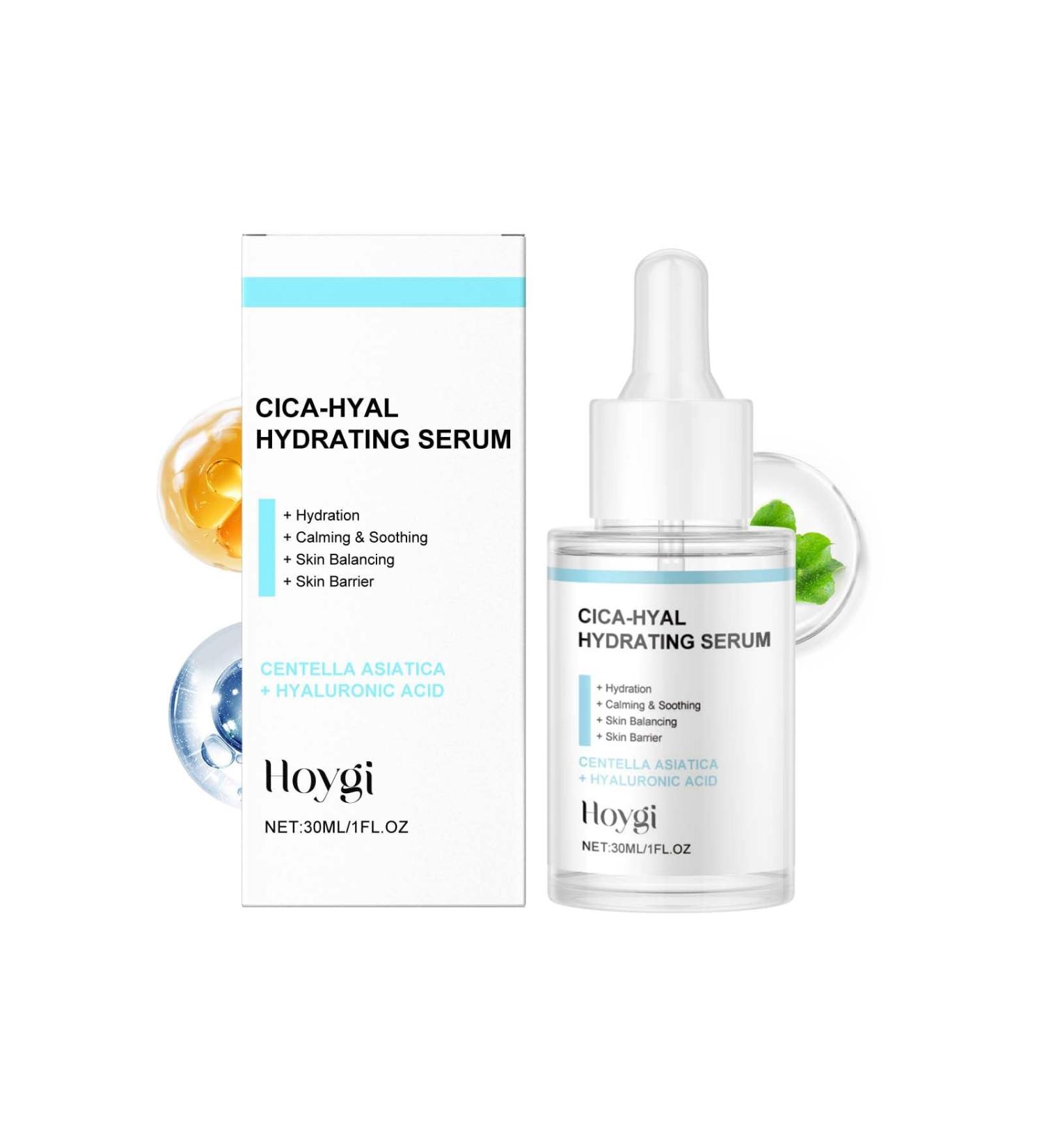 Hoygi Cica-Hyal Hydrating Serum with Centella Asiatica and Hyaluronic Acid Calming and Soothing Facial Serum 30ml/1 fl oz - Buy Online on GoSupps.com