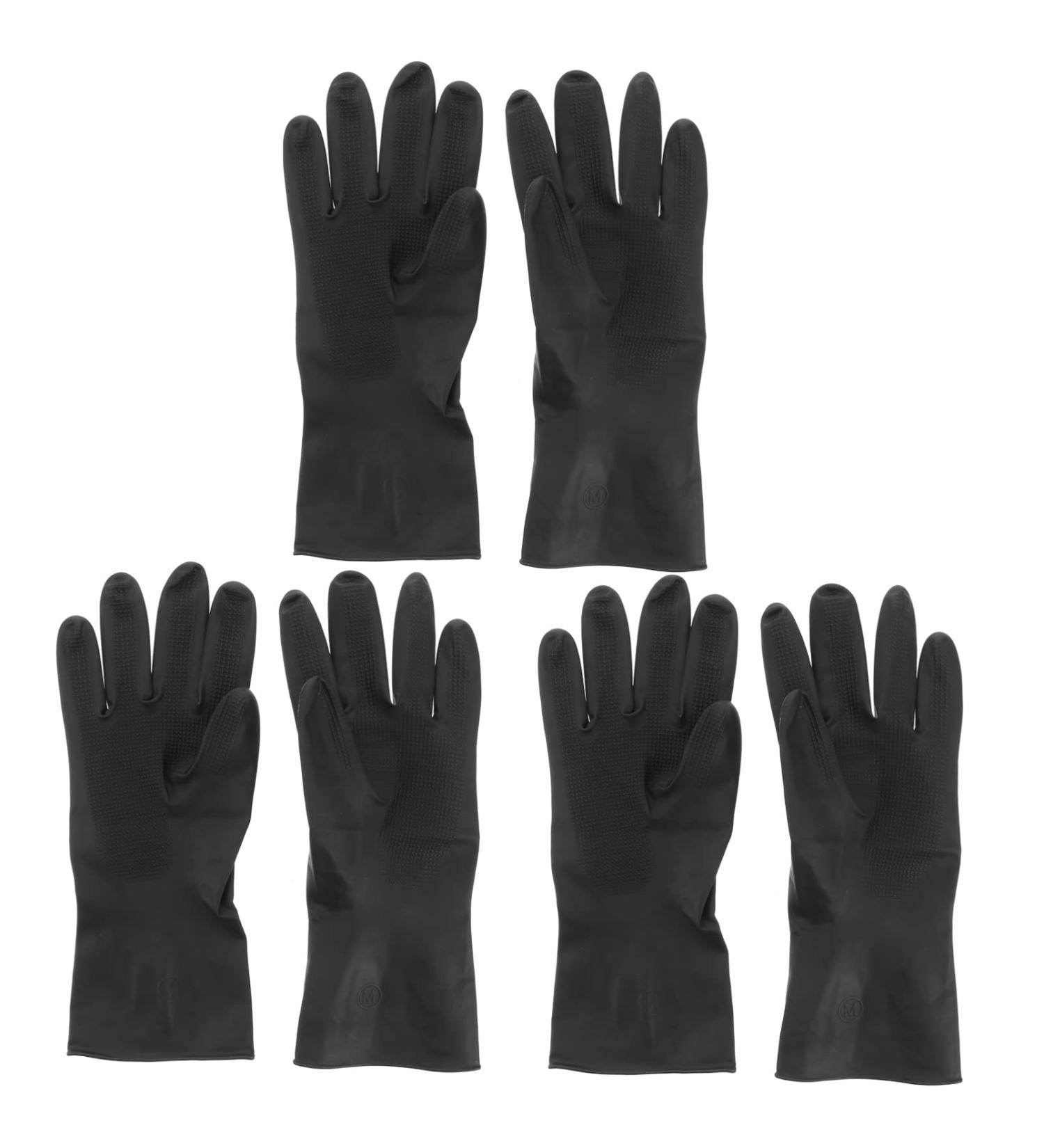minkissy 6 Pairs Hair Salon Gloves Medium Black Hair Dye Gloves Mens Tool Belt Hairdressing Supplies Hair Coloring Rainbow Classroom Decor Reusable Dye Gloves Hair Man Particles Emulsion - Buy Online on GoSupps.com