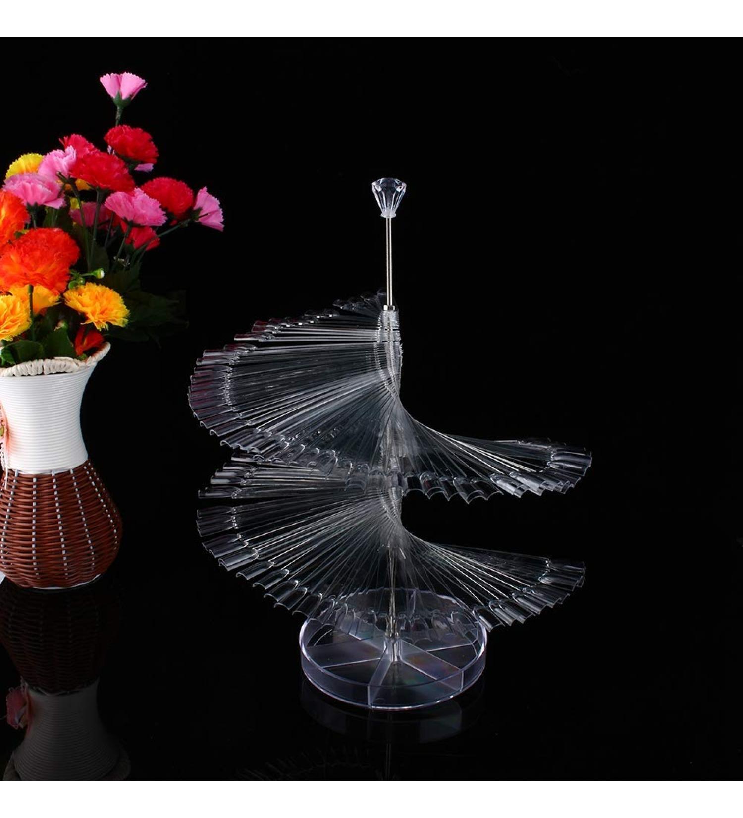 Buy SunshineFace Nail Spiral Display Stand - 120pcs Artificial Nail Tips & Manicure Tools | International Shipping Available - Buy Online on GoSupps.com