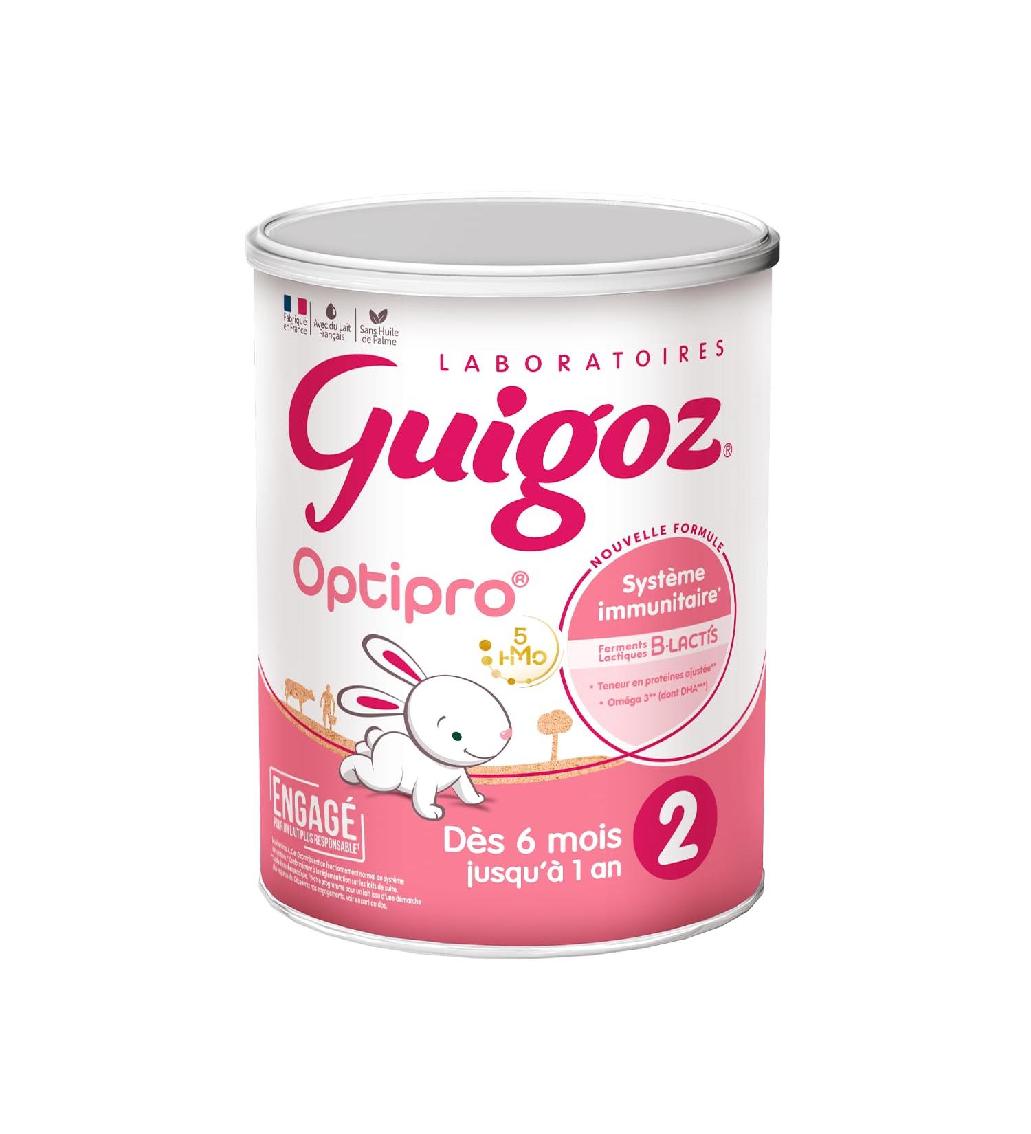 Guigoz Optipro 2 Baby Milk Powder 2nd from 6 to 12 months 830 g - Buy Online on GoSupps.com