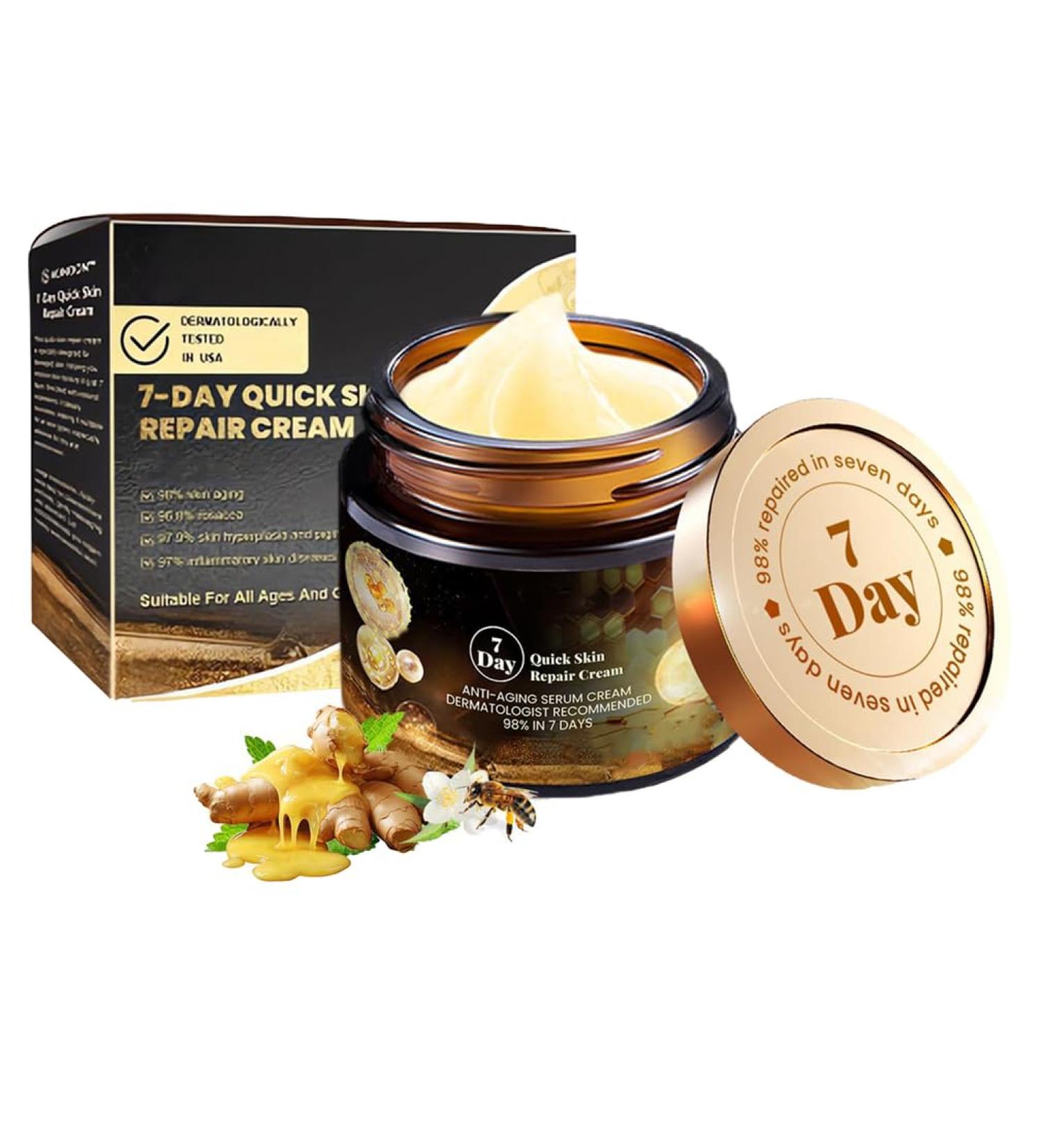  HADAVAKA 7-Day Rapid Skin Repair Cream Multi-Effect Skin Care Cream Deep Moisturizing and Dryness Relieving For All Ages and Skin Types 50g - Buy Online on GoSupps.com