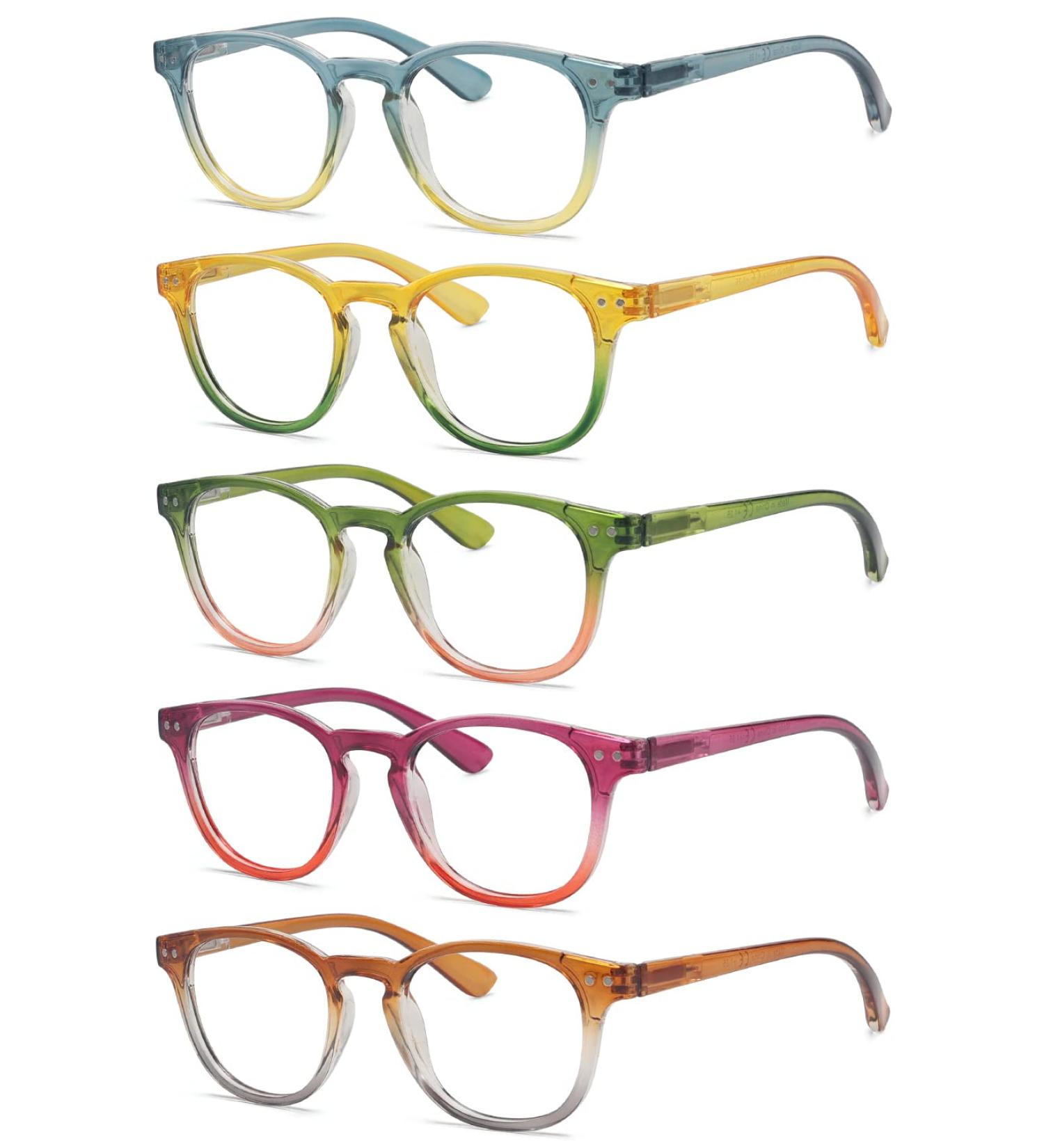 Eyekepper 5 Pack Fashion Reading Glasses for Women - +2.50 Strength Stylish & Comfortable International Shipping Available - Buy Online on GoSupps.com