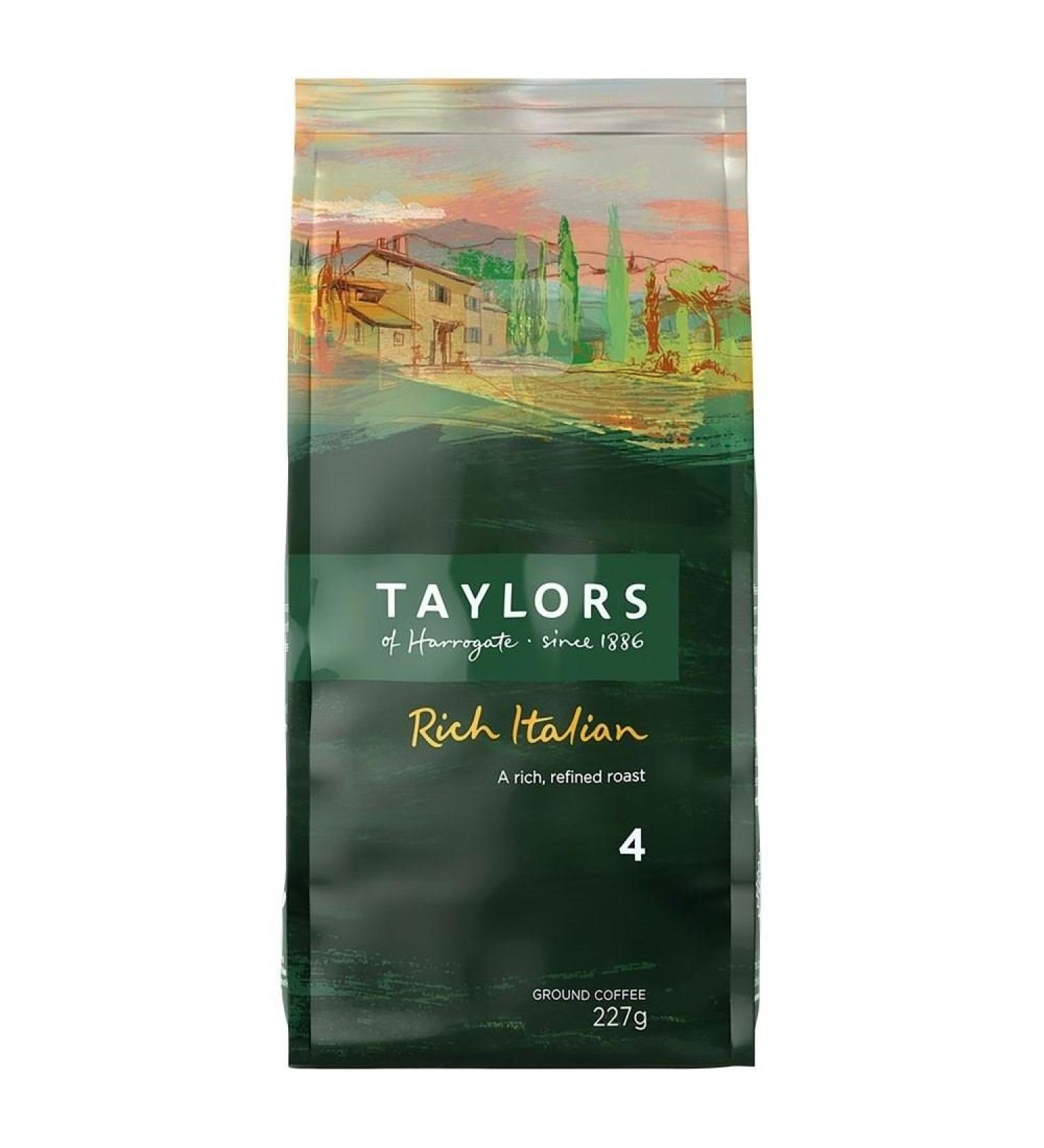 Taylors of Harrogate Taylors of Harrogate Rich Italian Ground Coffee (227g) - Pack of 2