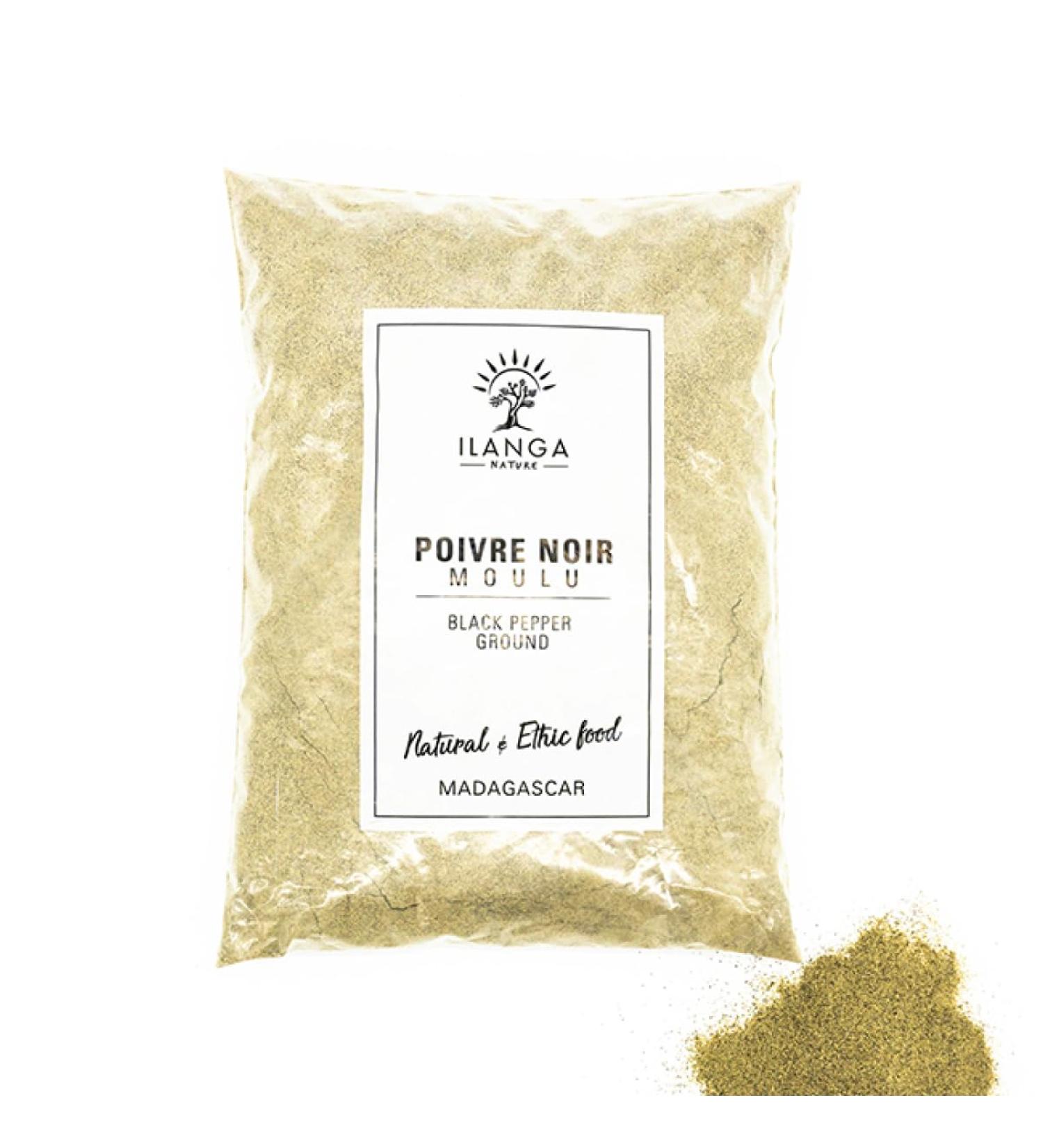 Ground Black Pepper 1Kg - Ilanga Nature - Madagascar - Buy Online on GoSupps.com