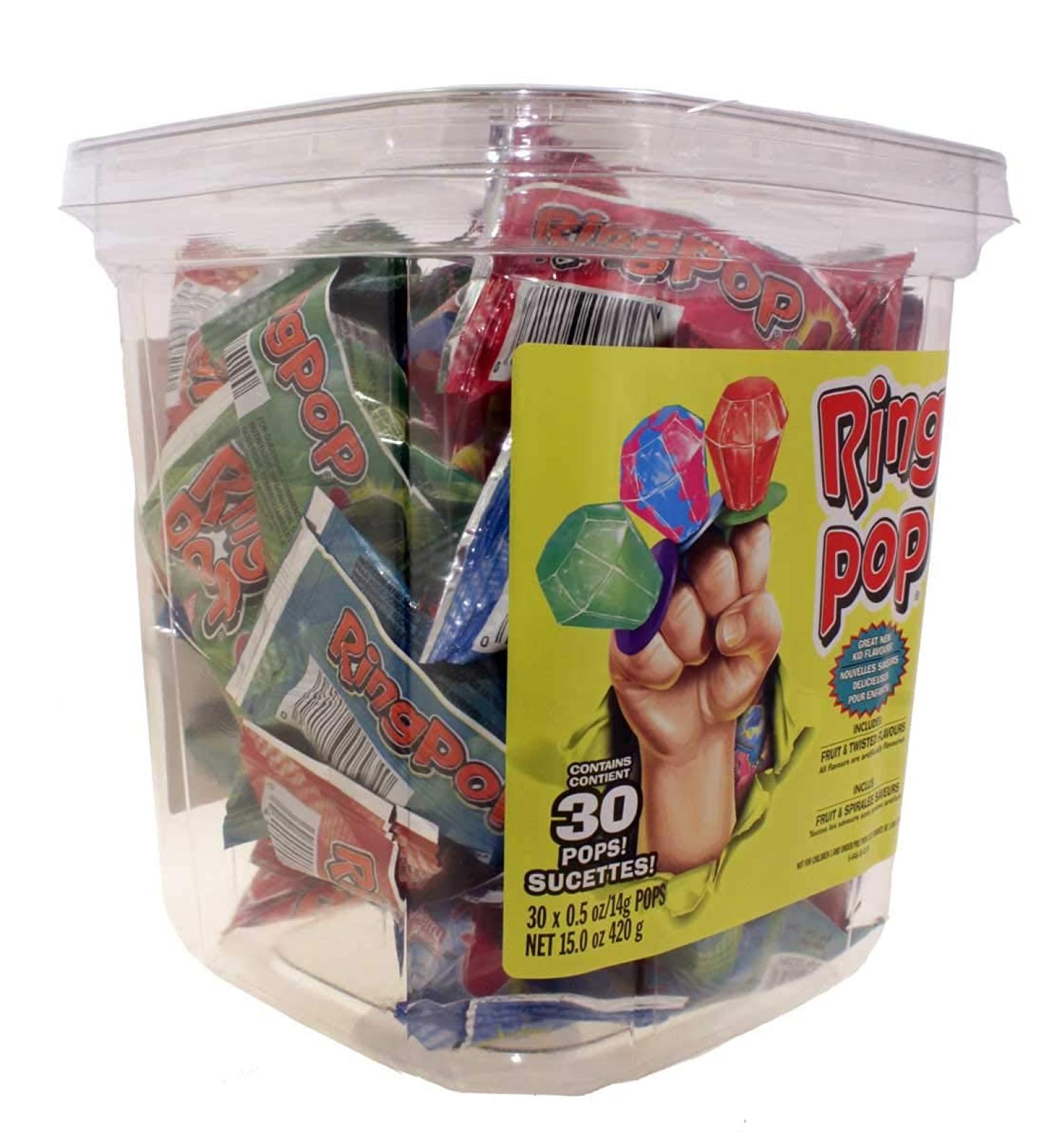Ringpop Assorted Pops 30 count Tub 420 gram