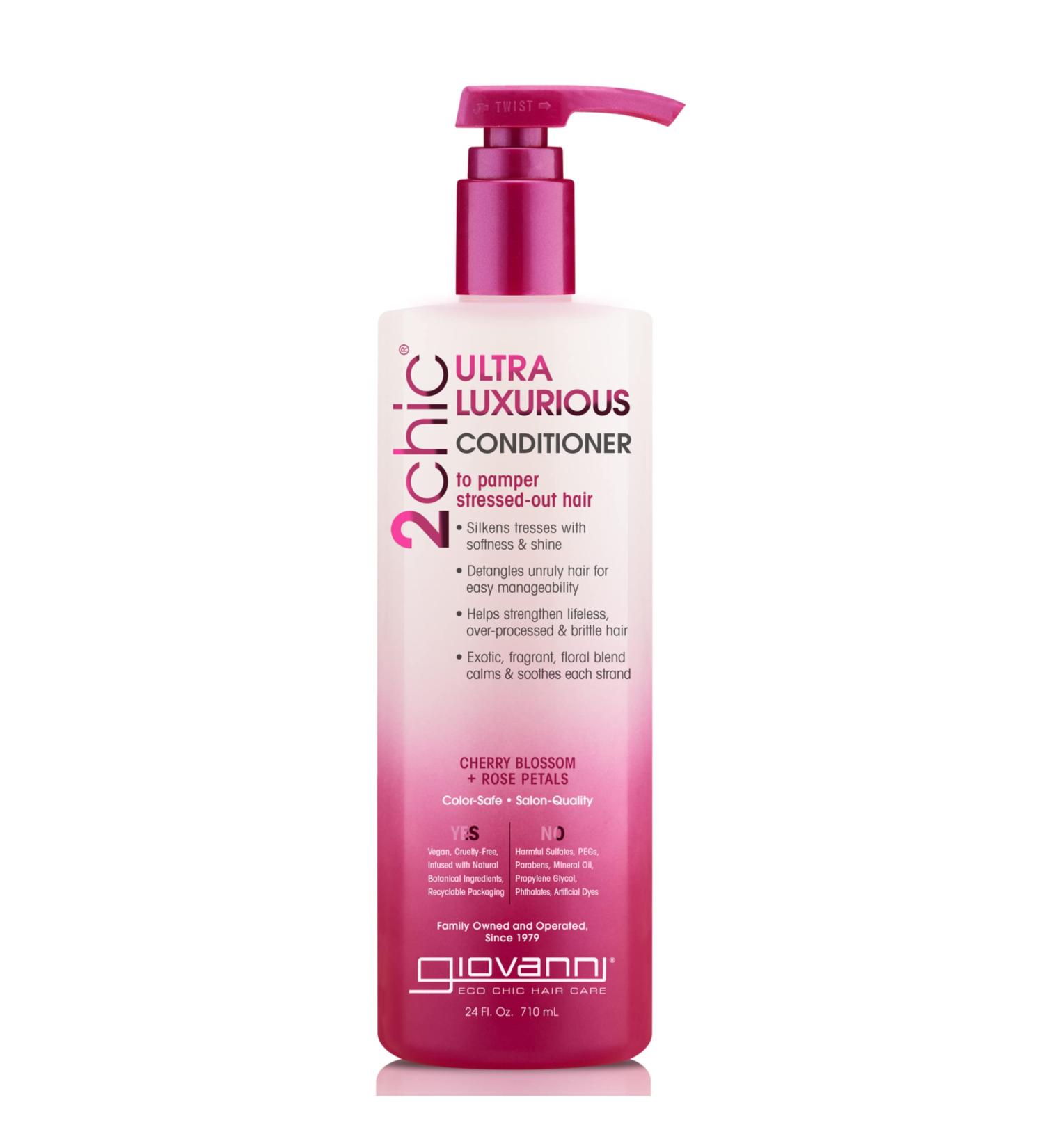 Giovanni 2chic Ultra-Luxurious Conditioner - Cherry Blossom & Rose Petals | 24 fl oz - Buy Online on GoSupps.com
