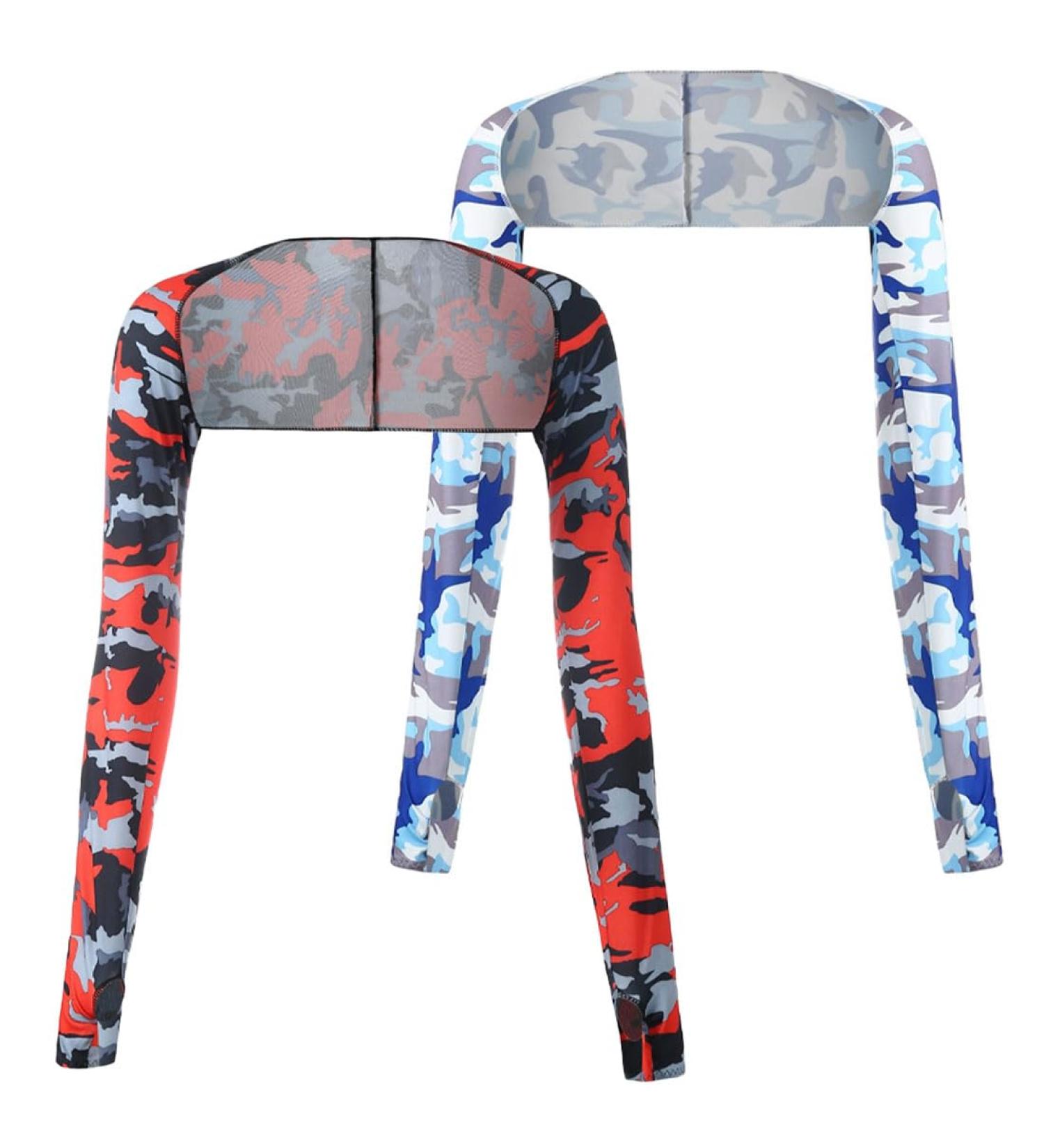 SSRDFU UV Protection Bolero for Women - 2-Piece Sun Scarf & Cooling Arm Sleeves with Fingerless Gloves - Perfect for Summer - Buy Online on GoSupps.com