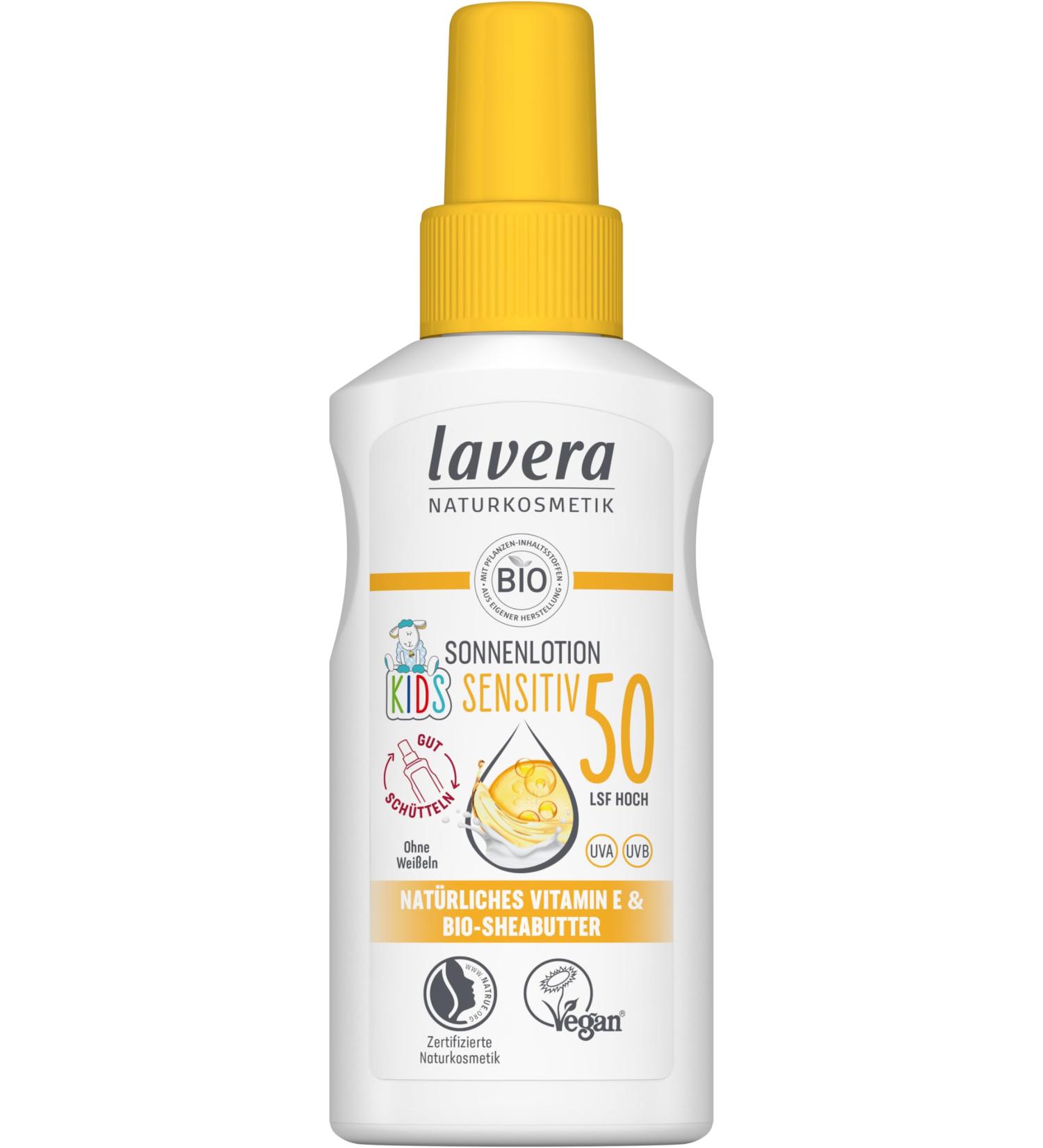Lavera Sun Cream Sensitive SPF 50 for Children - 100 ml | Best Natural Sunscreen for Kids | Shop Internationally - Buy Online on GoSupps.com