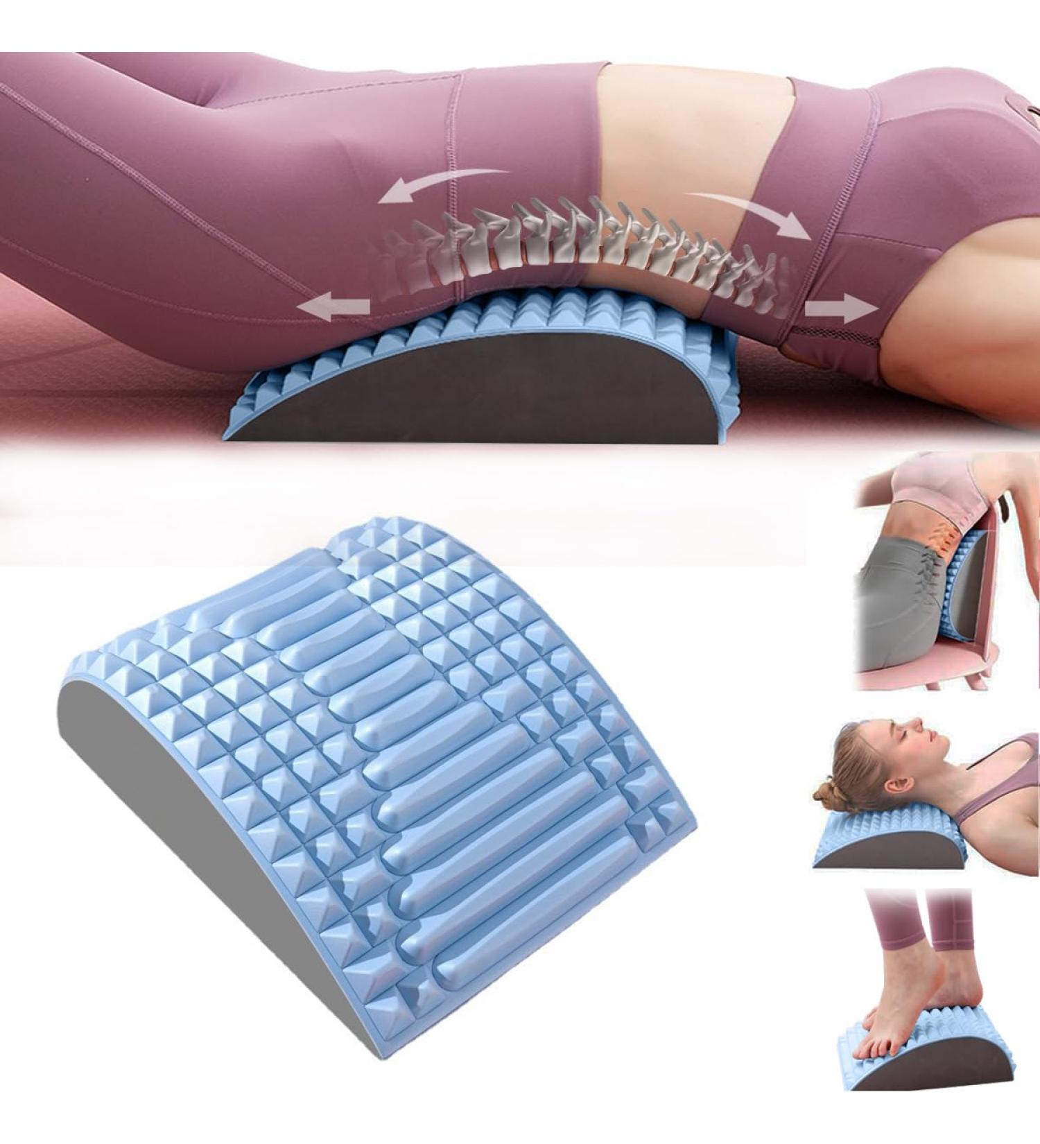 Refresh Neck and Back Cracker - Pain Relief Adjustable Spine Board & Posture Correction | Multi-Level Lower Back Extensor - Blue - Buy Online on GoSupps.com
