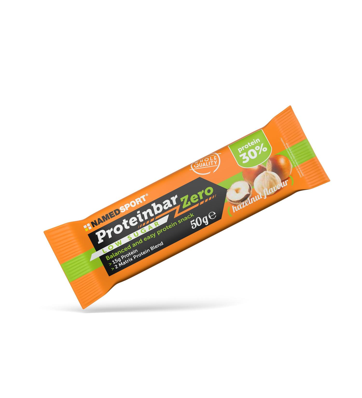 Namedport Proteinbar Zero - Gluten-Free Hazelnut Protein Bar | 35% Protein | Ideal Snack | 12 Pack | Italian Brand - Buy Online on GoSupps.com