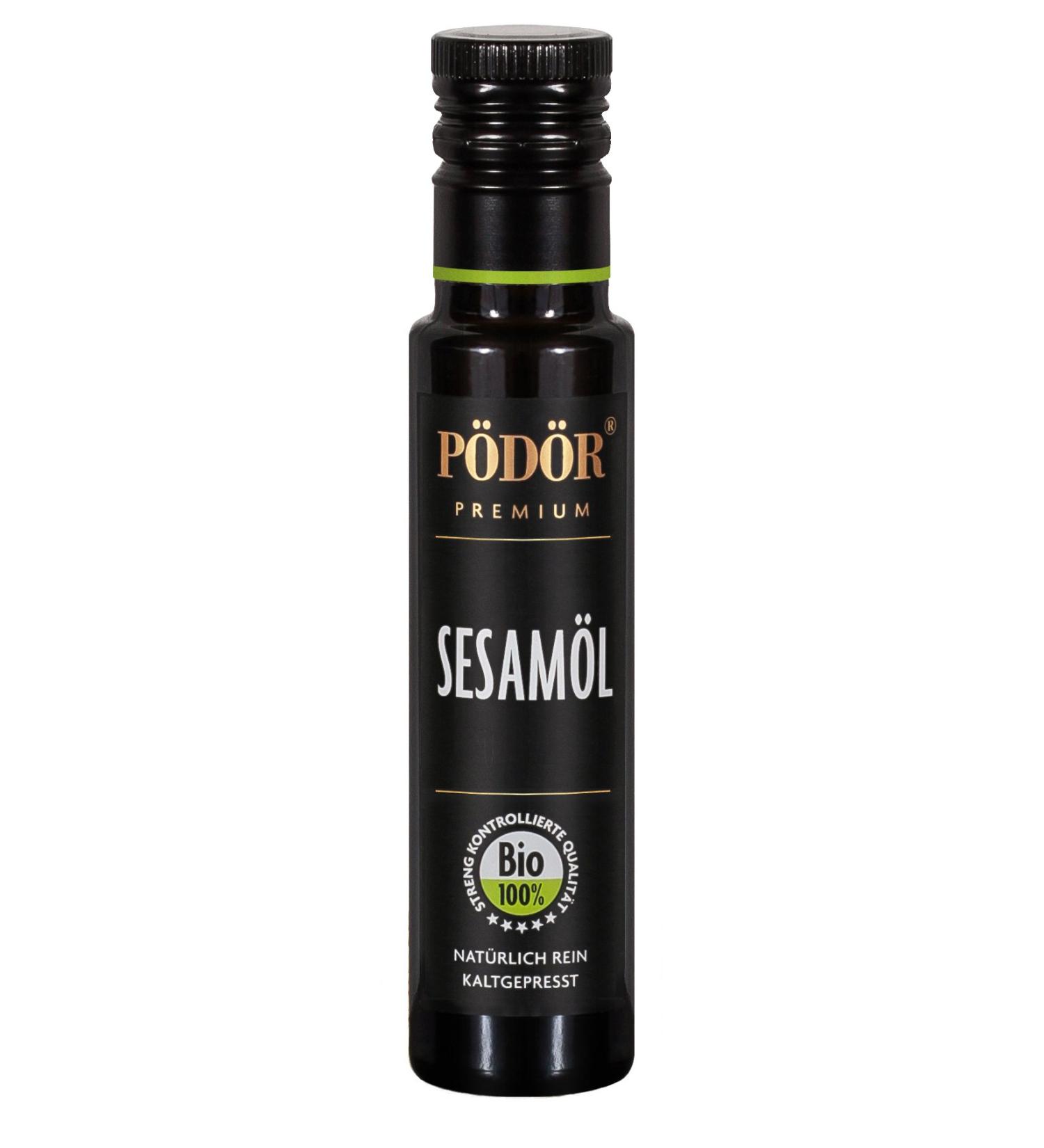 P D R Organic Sesame Oil 100ml - Cold Pressed Natural & Unfiltered - Premium Cooking Oil for International Shipping - Buy Online on GoSupps.com