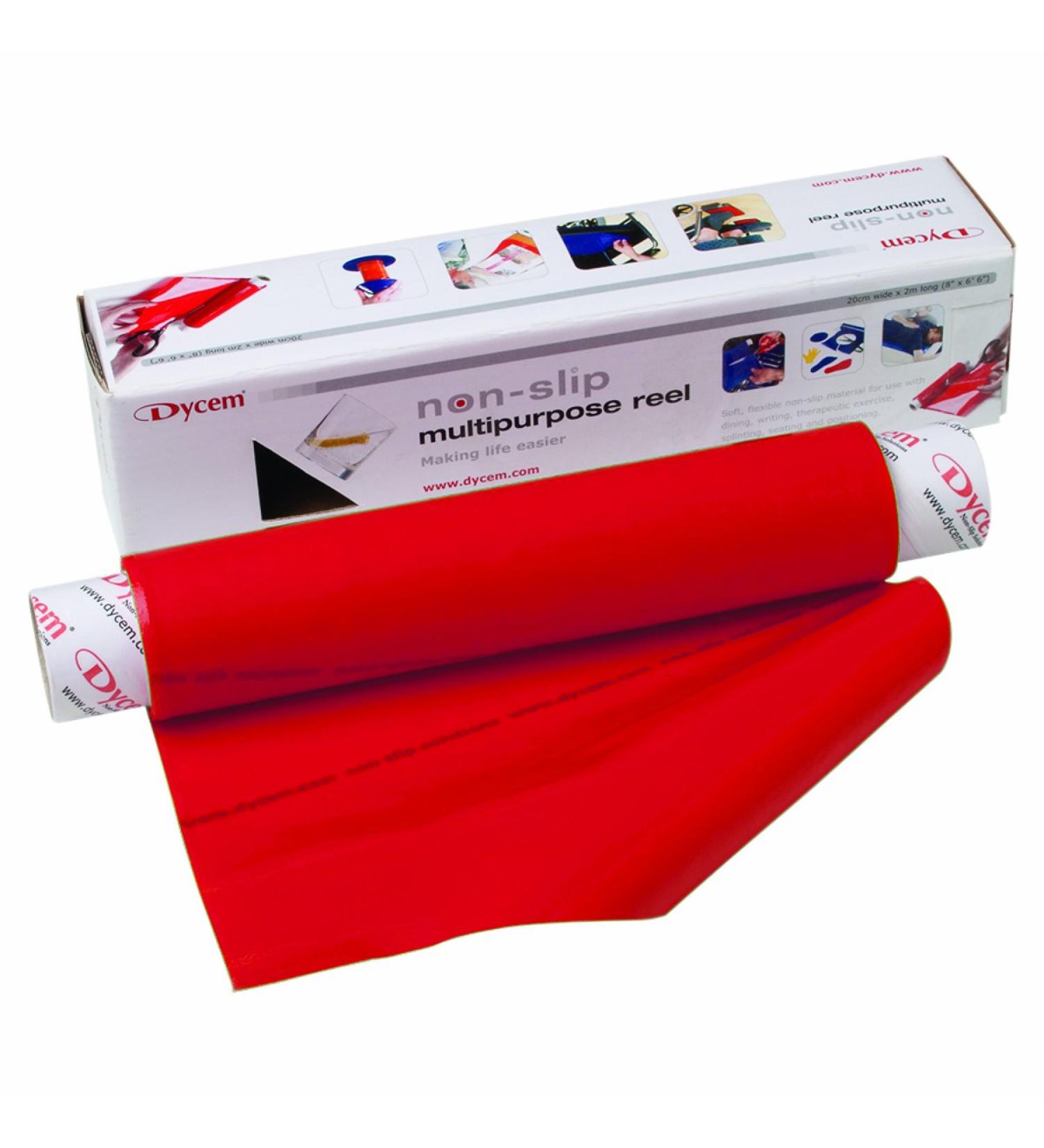 Dycem Non-Slip Material Roll, Red, 16" X 6.5 ft