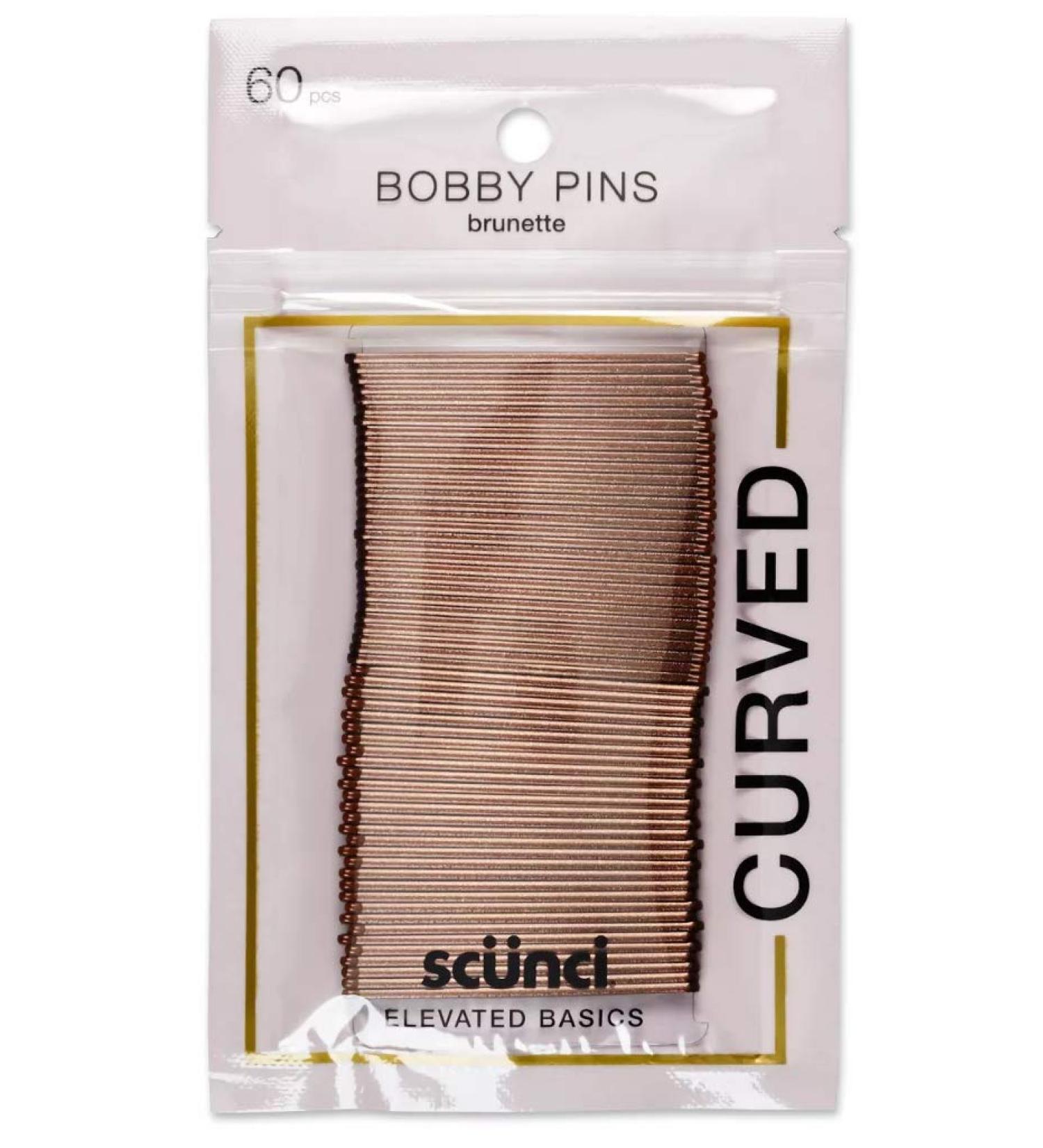 Scunci Curved Bobby Pins - 60 Pack | Secure and Stylish Hair Accessories - Buy Online on GoSupps.com